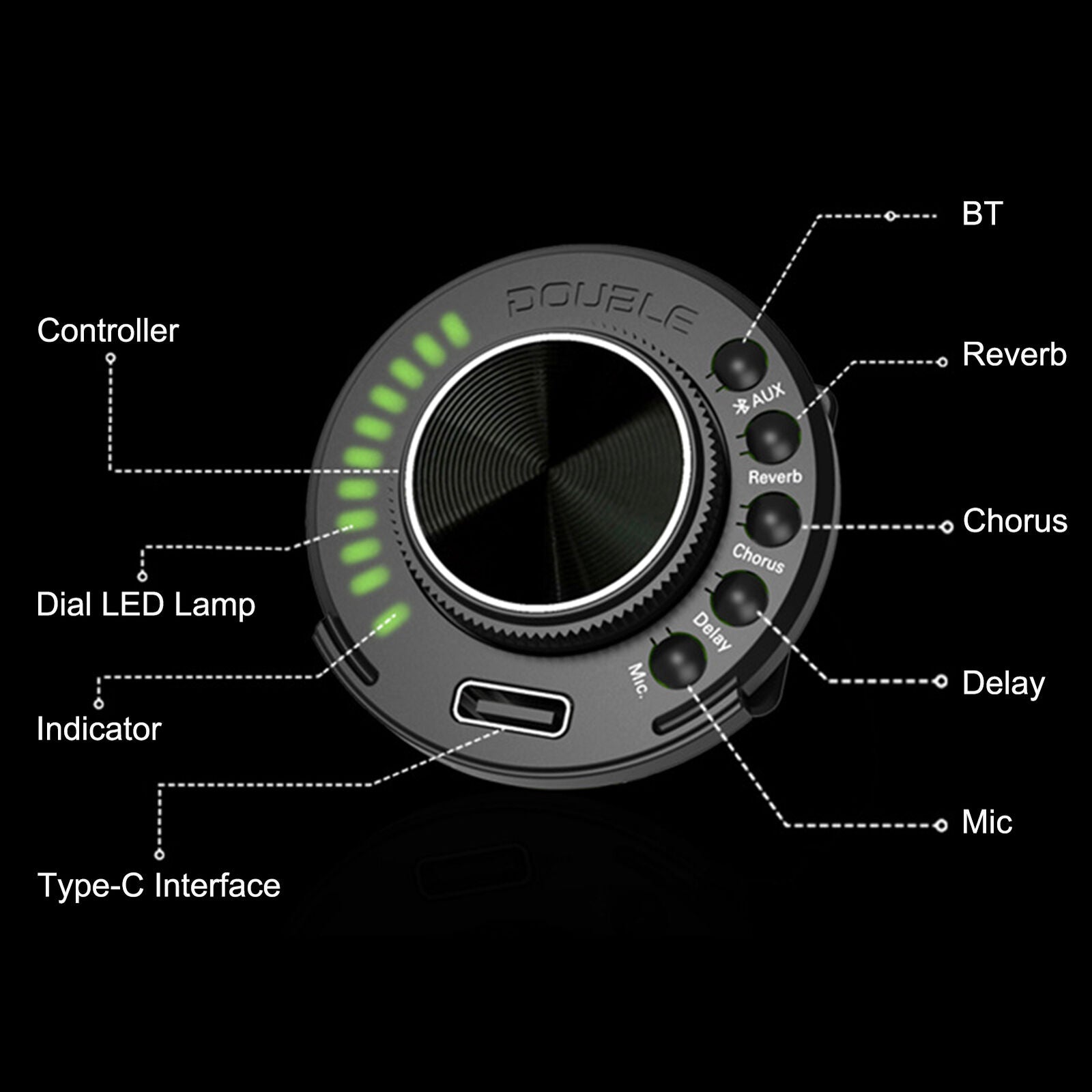 Caraya D36SKOA Traveller Guitar with Double OS1 Vibration Pickup