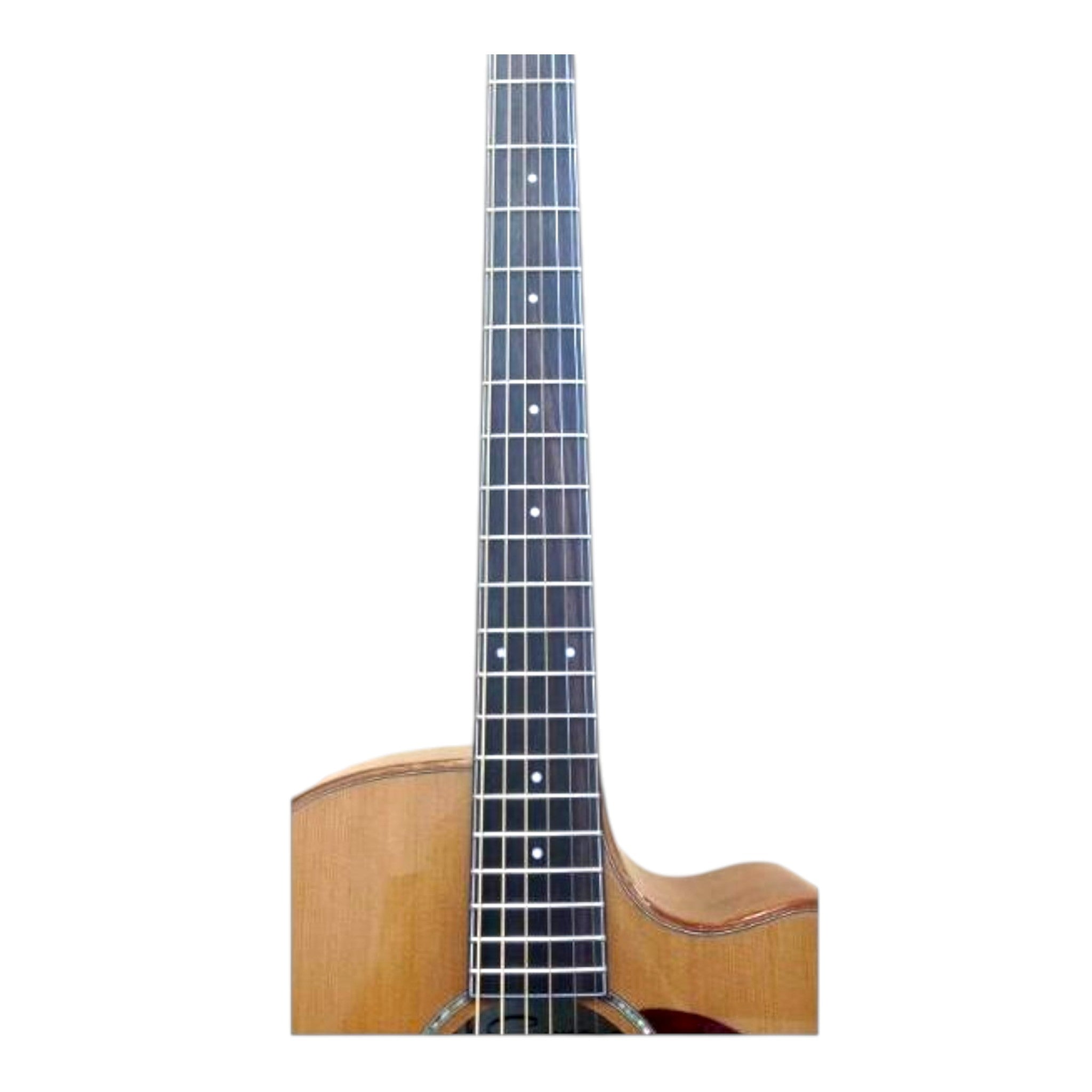 Caraya A2016CEQARCEDAR Solid Cedar Built-In Pickup/Tuner Beveled Armrest Acoustic Guitar - Natural