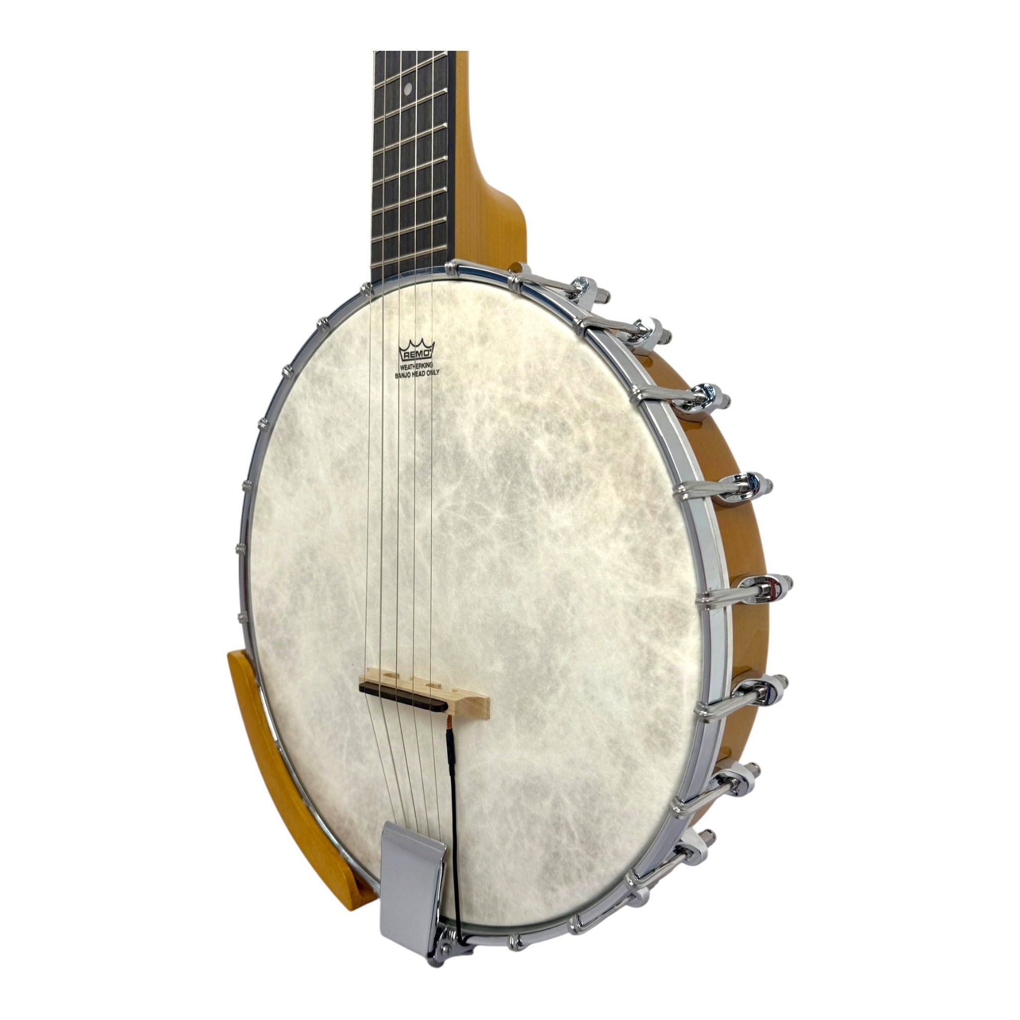 Caraya BJ70E "ElectroGrass" 5-String Maple Open-Back Banjo w/ Partial Internal Resonator & Piezo Bridge Pickup