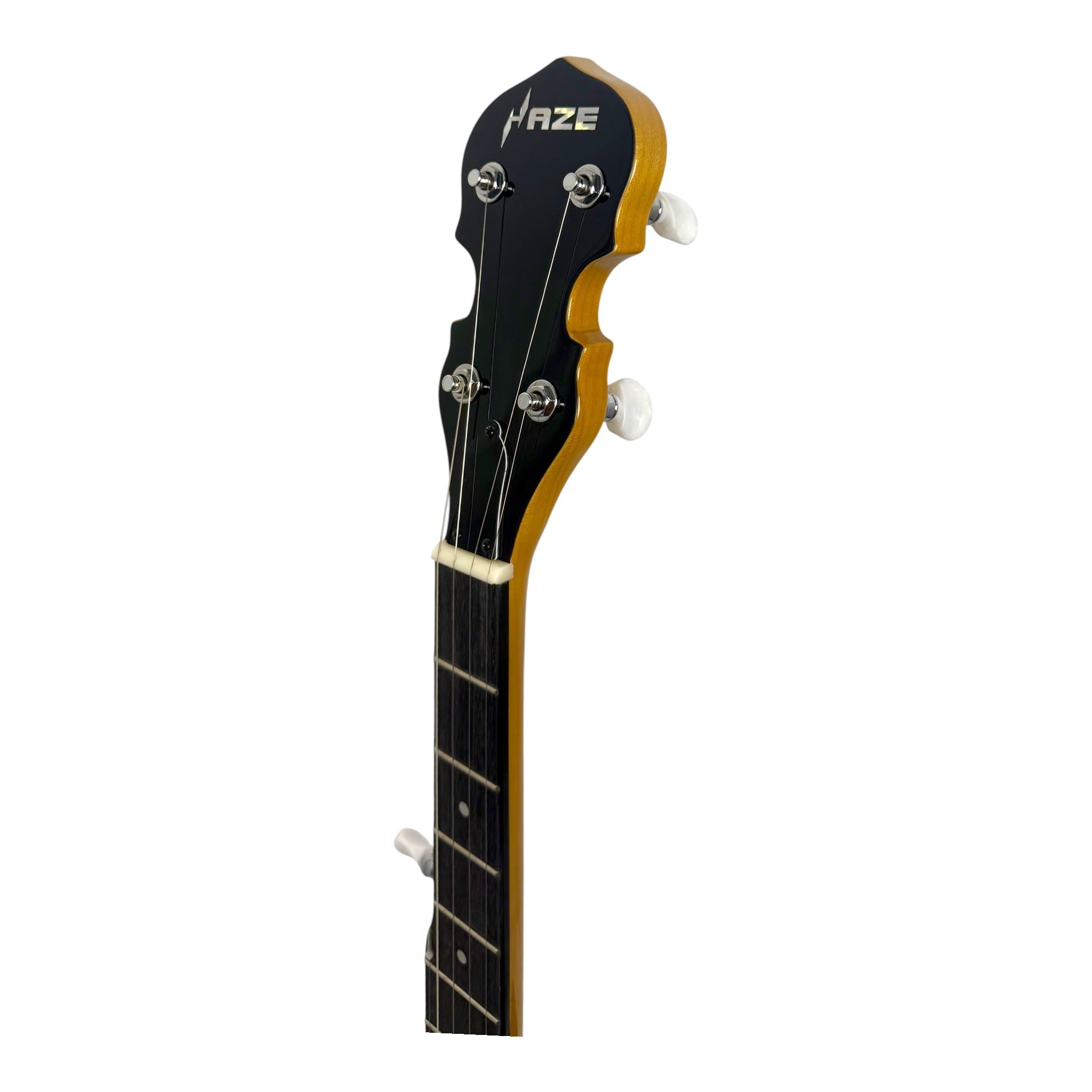 Caraya BJ70E "ElectroGrass" 5-String Maple Open-Back Banjo w/ Partial Internal Resonator & Piezo Bridge Pickup