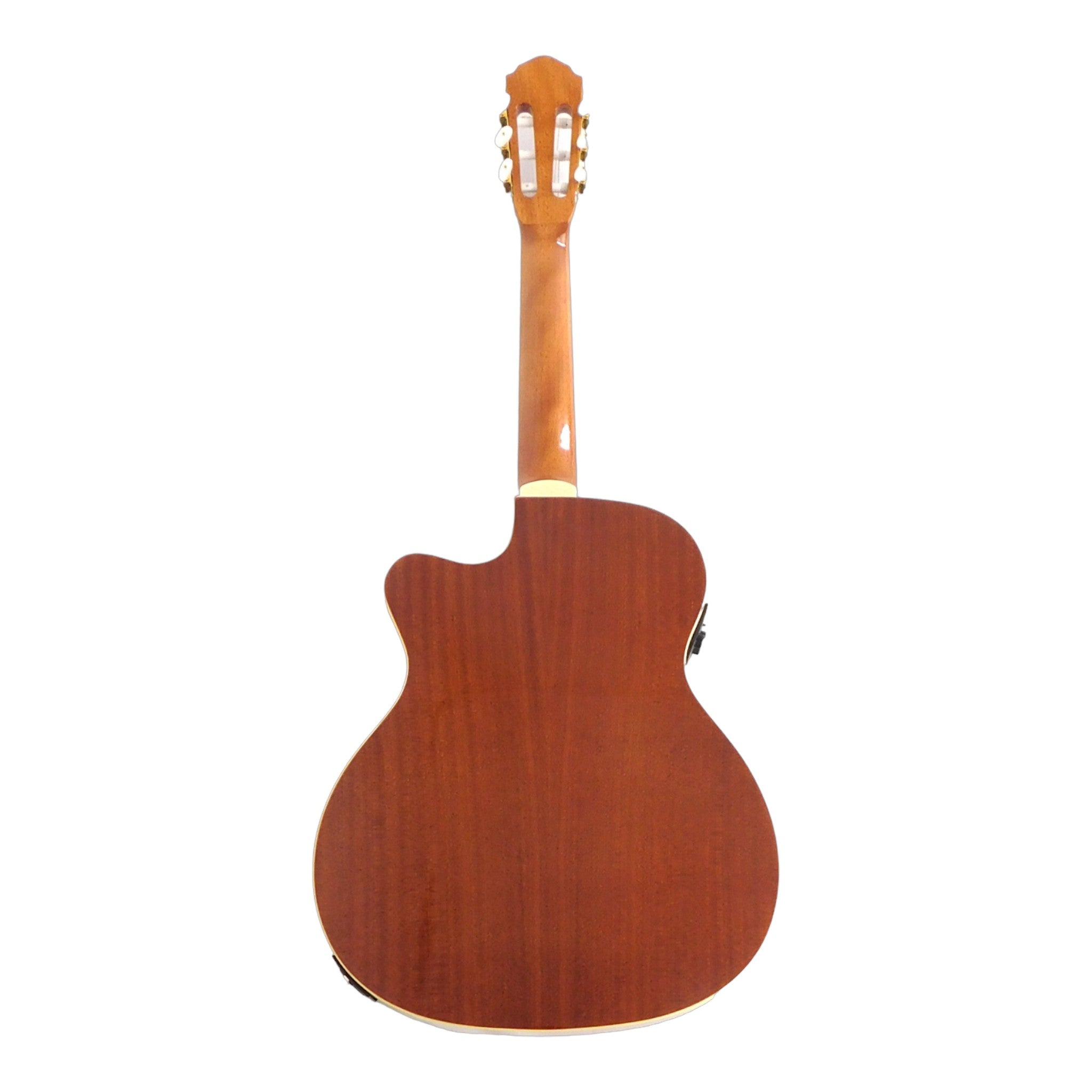 Caraya Spruce Thin-Body Cutaway Built-In Pickup/Tuner Classical Guitar - Natural C551BCEQN