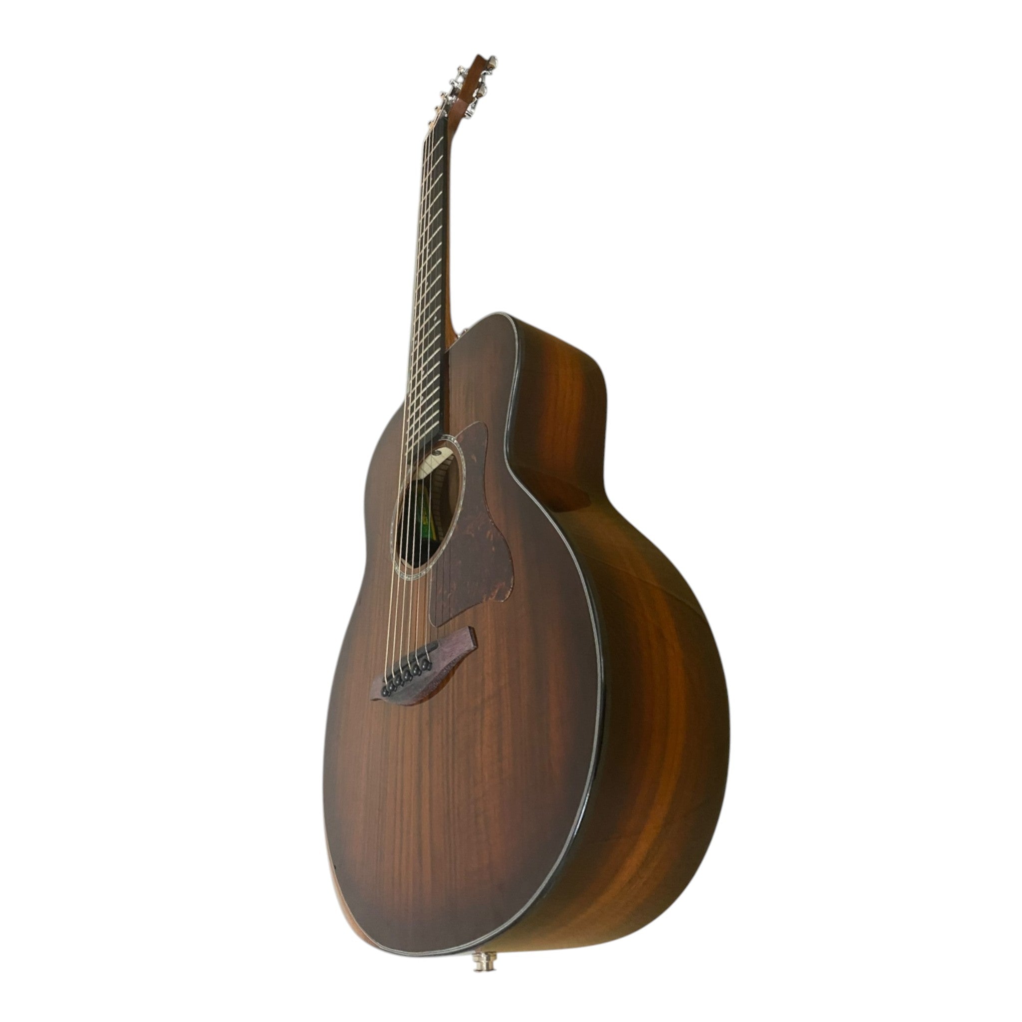 Caraya D36SKOA Traveller Guitar with Double OS1 Vibration Pickup