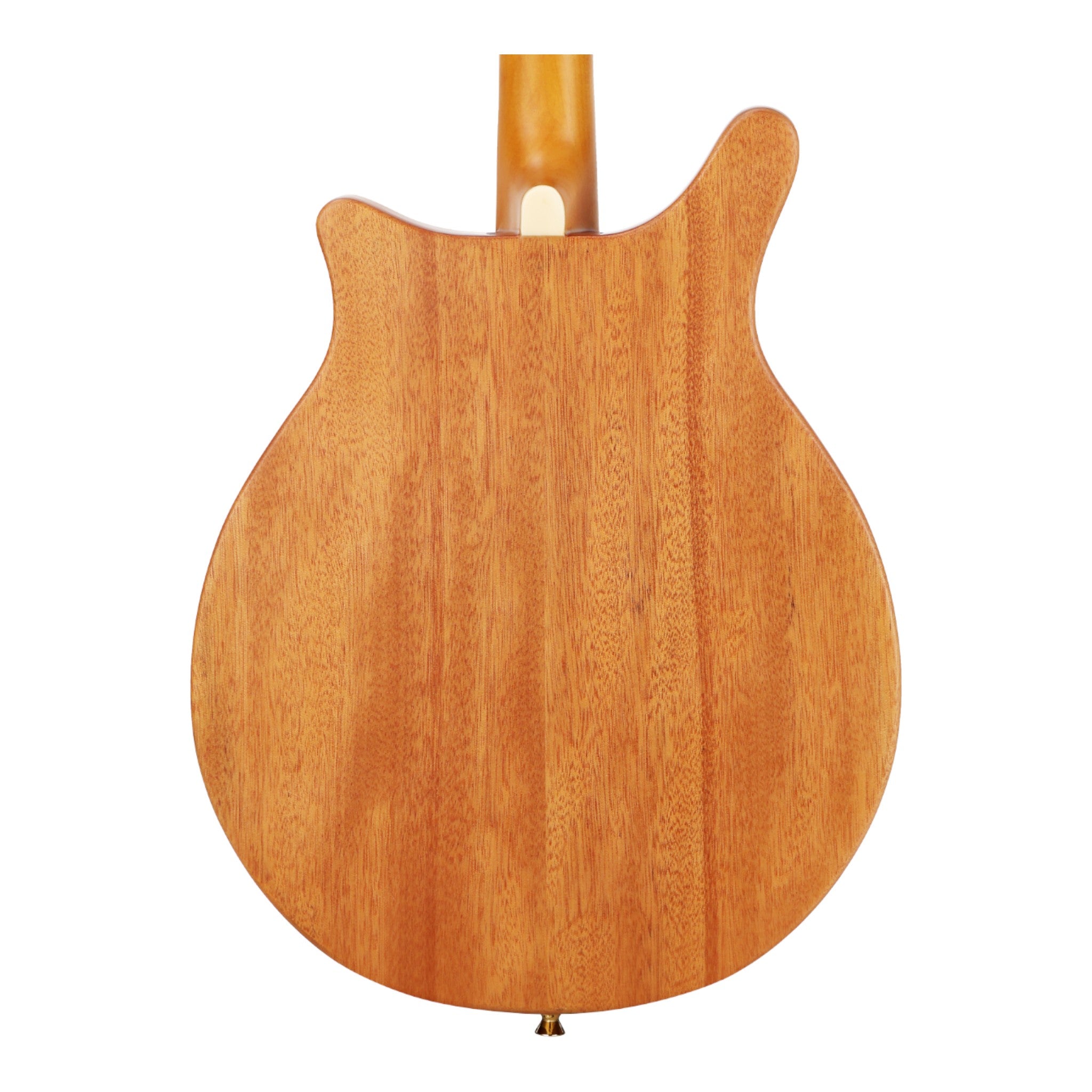 Caraya Solid Okoume Paulownia "Modern Twist" Mandolin in Sunburst w/ Bevelled Edges & Gold Hardware - DMA40