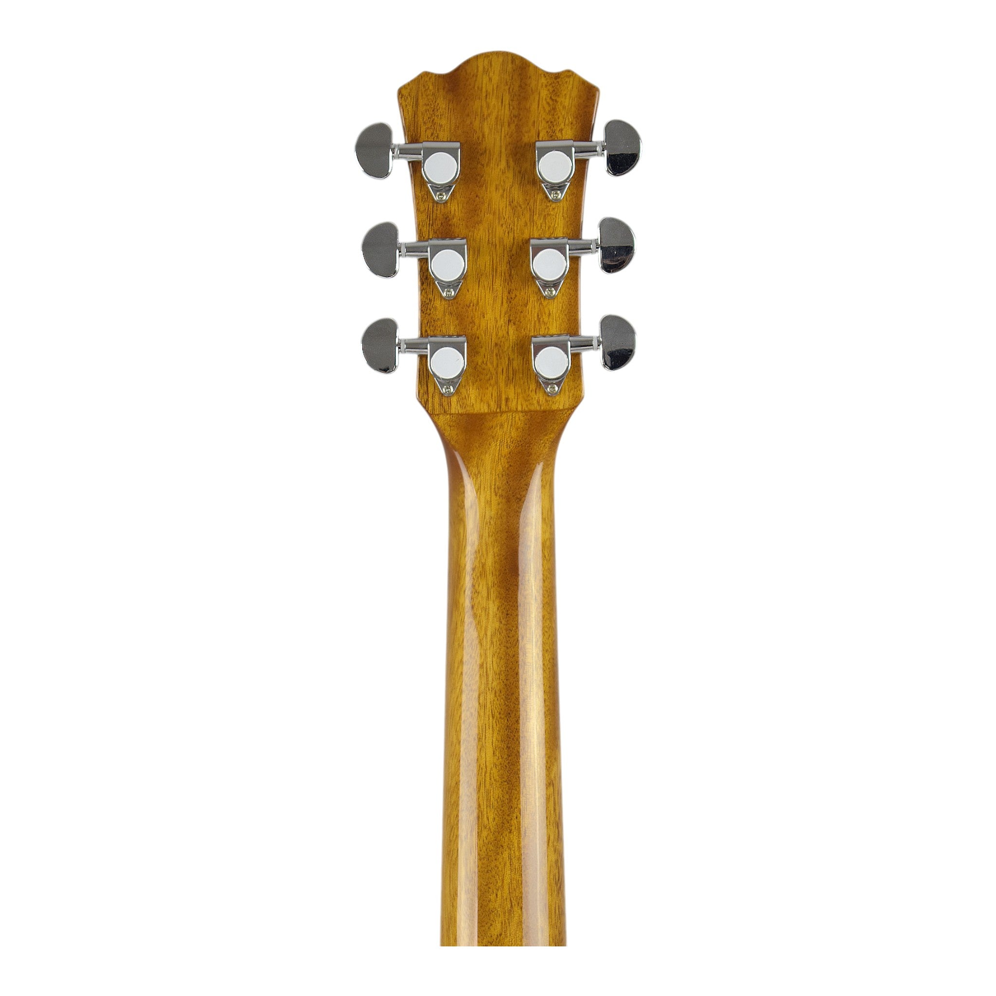 Caraya HSGYPSYCEQGC Spalted Spruce Built-In Pickups/Tuner OM Cutaway Acoustic Guitar - Natural