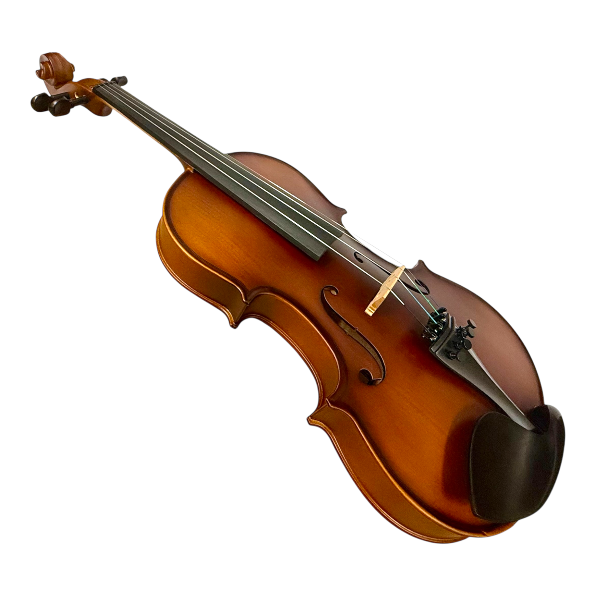 Caraya MV011 4/4 to 1/4 Violin Outfit in Natural Vintage w/ Foam Case, Shoulder Rest, Bow, and Rosin