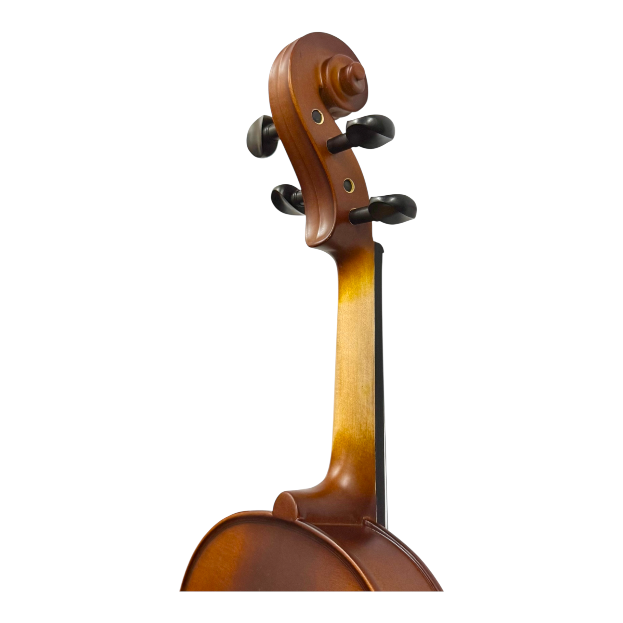 Caraya MV011 4/4 to 1/4 Violin Outfit in Natural Vintage w/ Foam Case, Shoulder Rest, Bow, and Rosin
