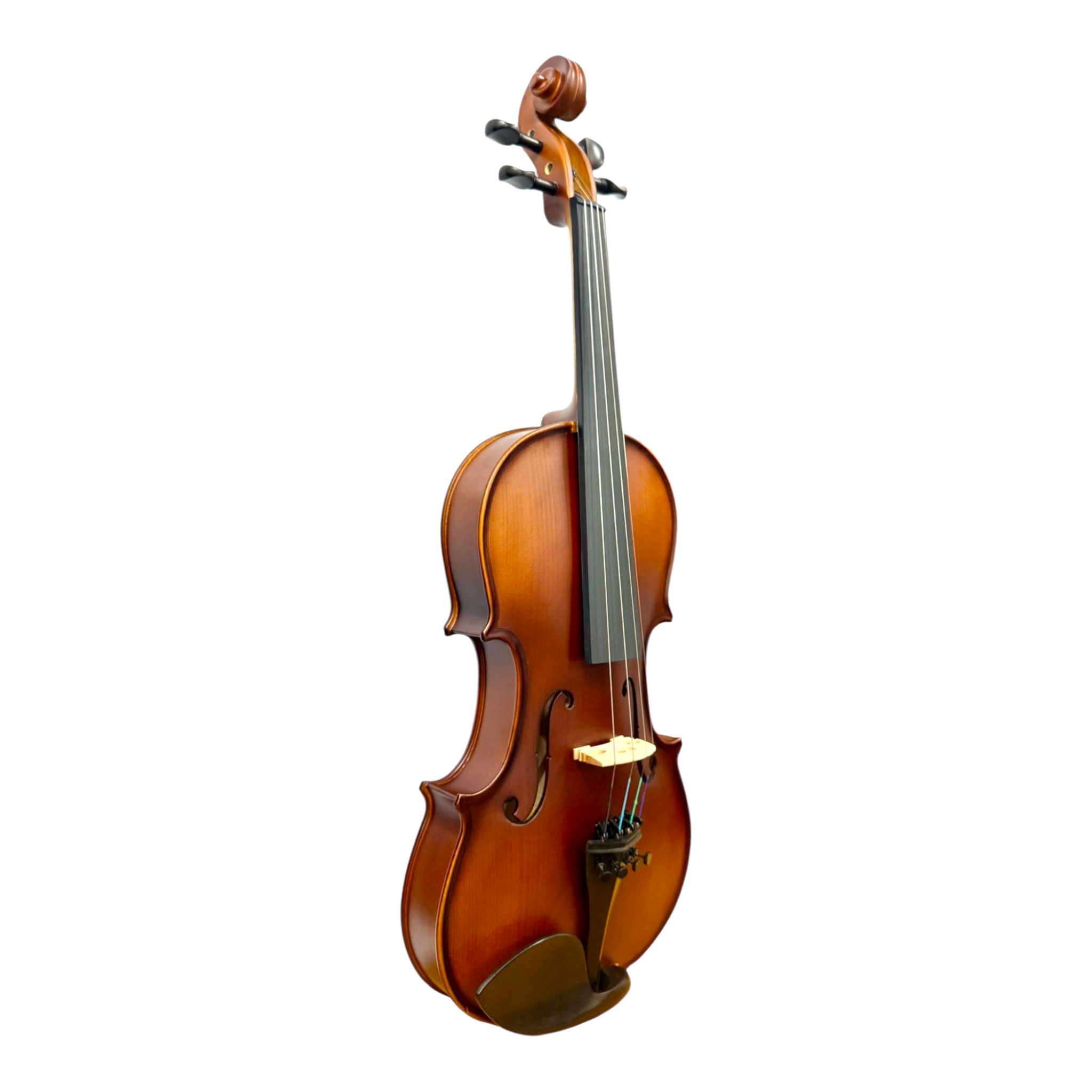 Caraya MV011 4/4 to 1/4 Violin Outfit in Natural Vintage w/ Foam Case, Shoulder Rest, Bow, and Rosin