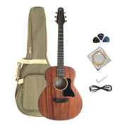 Caraya P304111EQ  Mahogany Built-In Pickups/Tuner Acoustic Guitar - Natural