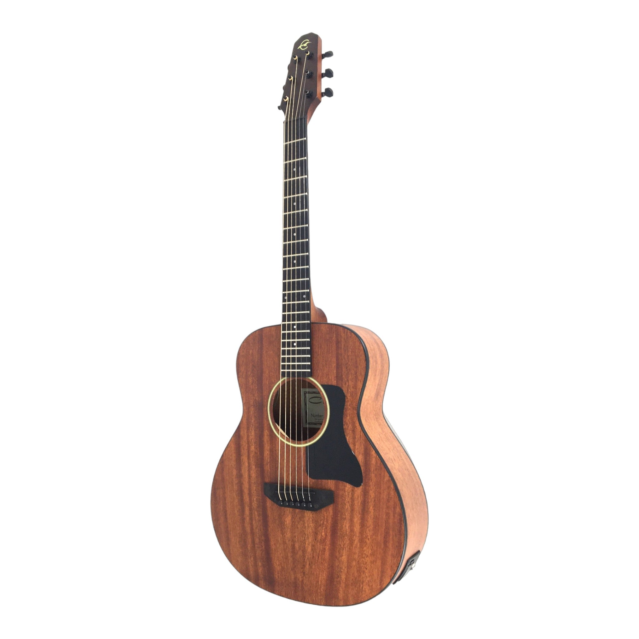 Caraya P304111EQ  Mahogany Built-In Pickups/Tuner Acoustic Guitar - Natural