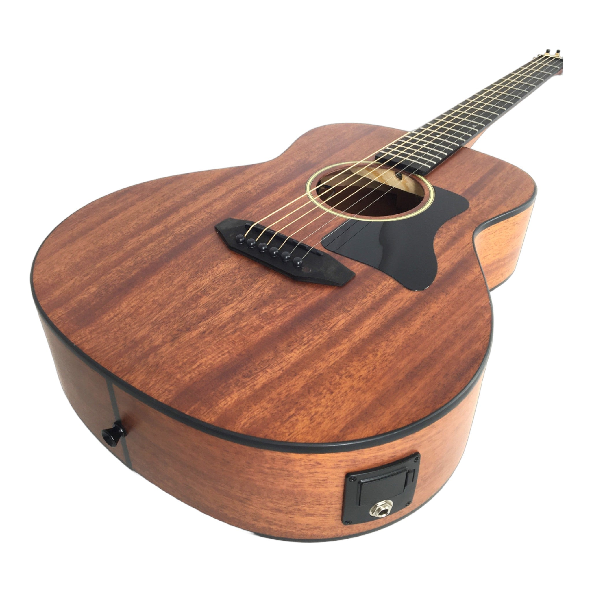 Caraya P304111EQ  Mahogany Built-In Pickups/Tuner Acoustic Guitar - Natural