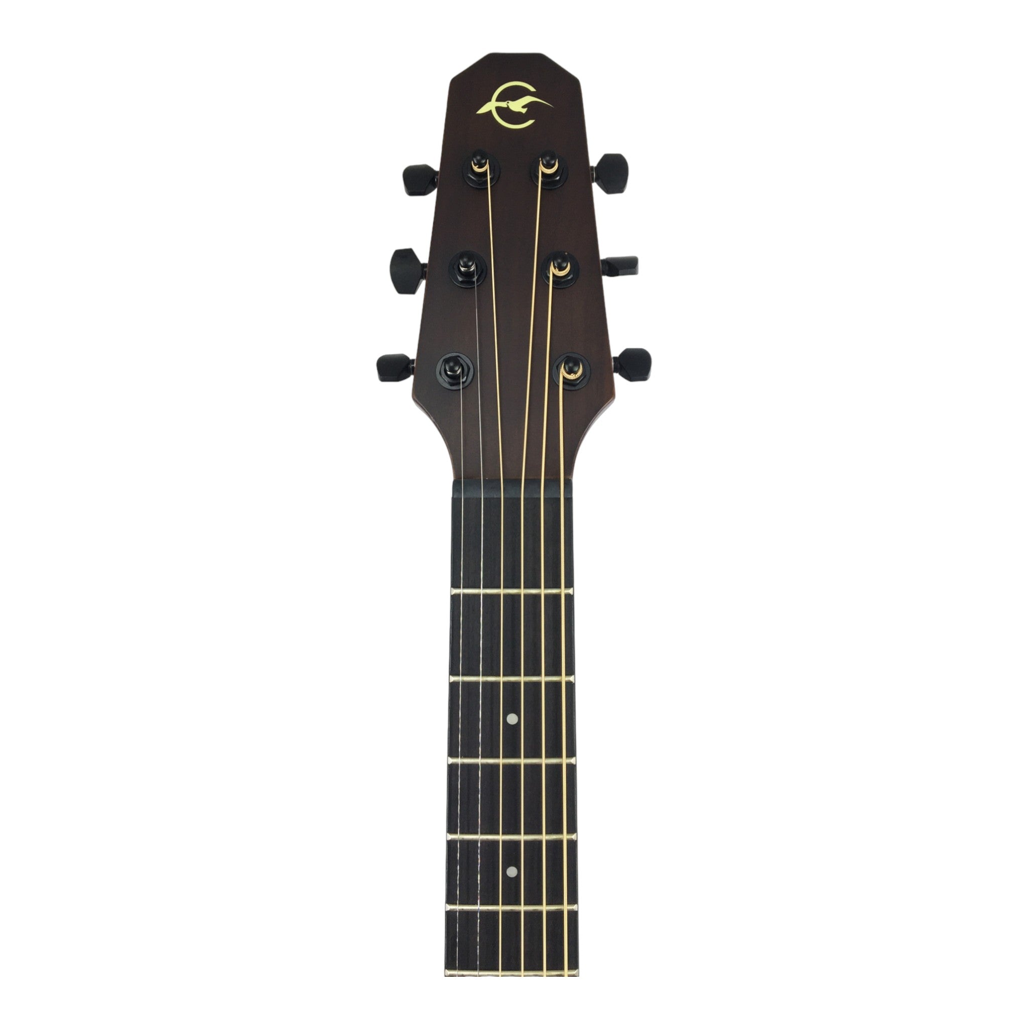 Caraya P304111SEQLH Left-Handed 3/4 Traveller Solid Mahogany Acoustic Guitar w/ Built-In Tuner, Pickup & Padded Bag