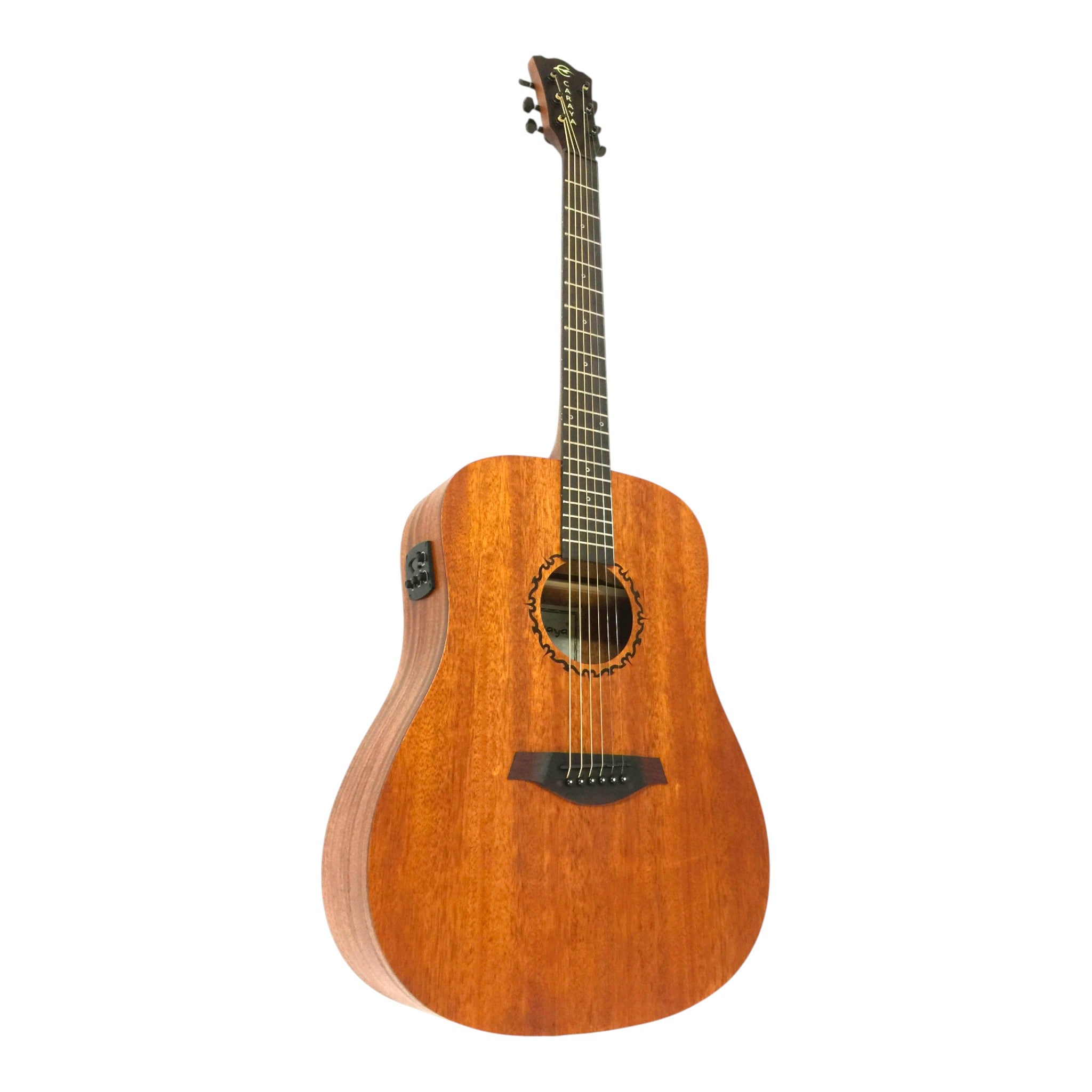 Caraya SAFAIR41EQ Dreadnought Built-In Pickups/Tuner Acoustic Guitar - Natural