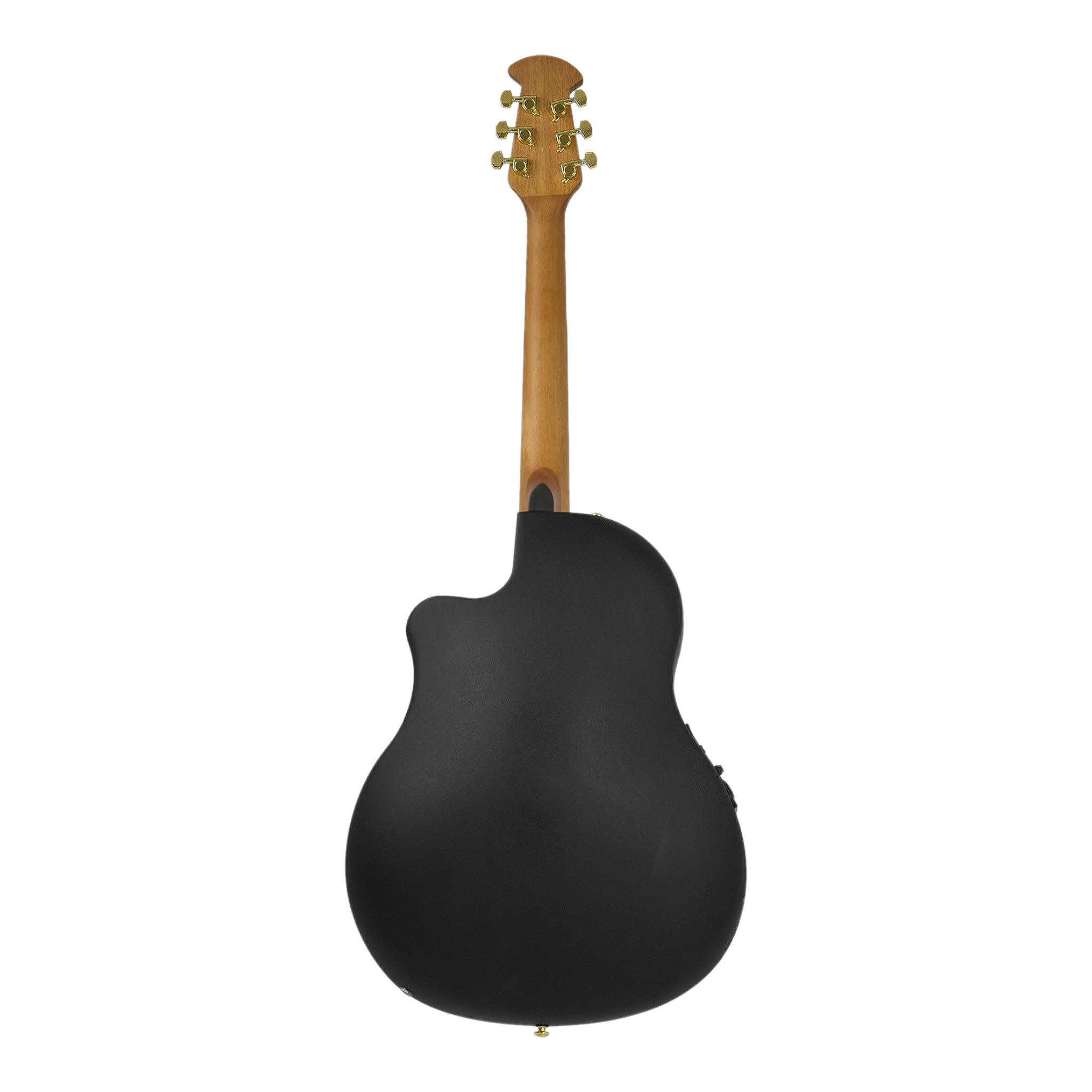 Caraya SP723CEQBS Roundback Built-In Pickups Fibre Glass Back Acoustic Guitar - Sunburst with Accessories and 10W Amp. (Optional)