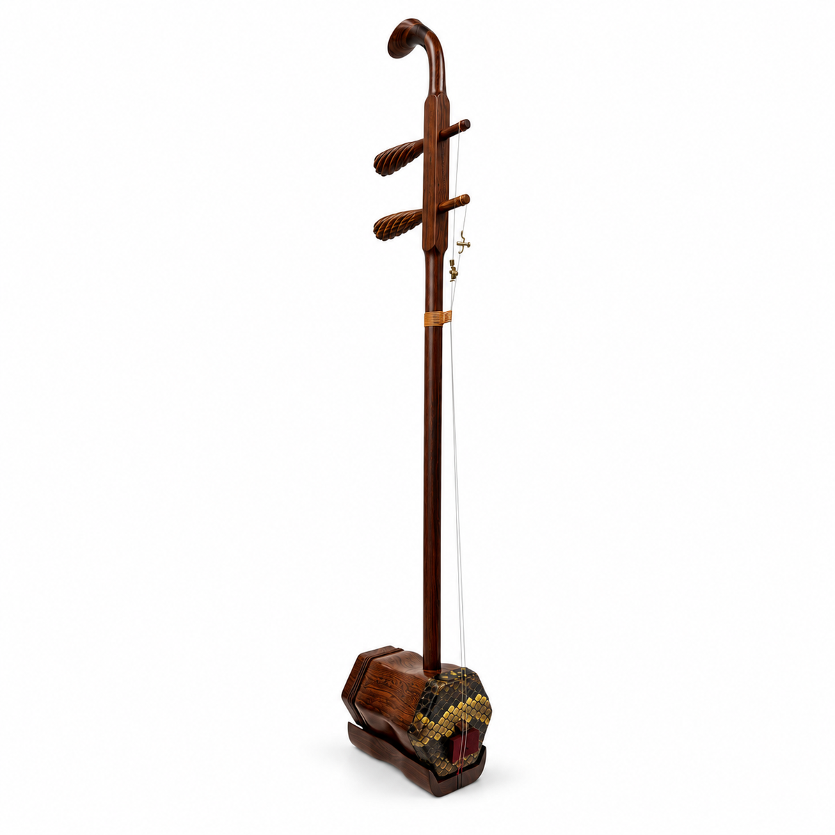 Keyun 珂韵 CB010 Performance-Grade Bocote Erhu Outfit with Hard Case & Accessories