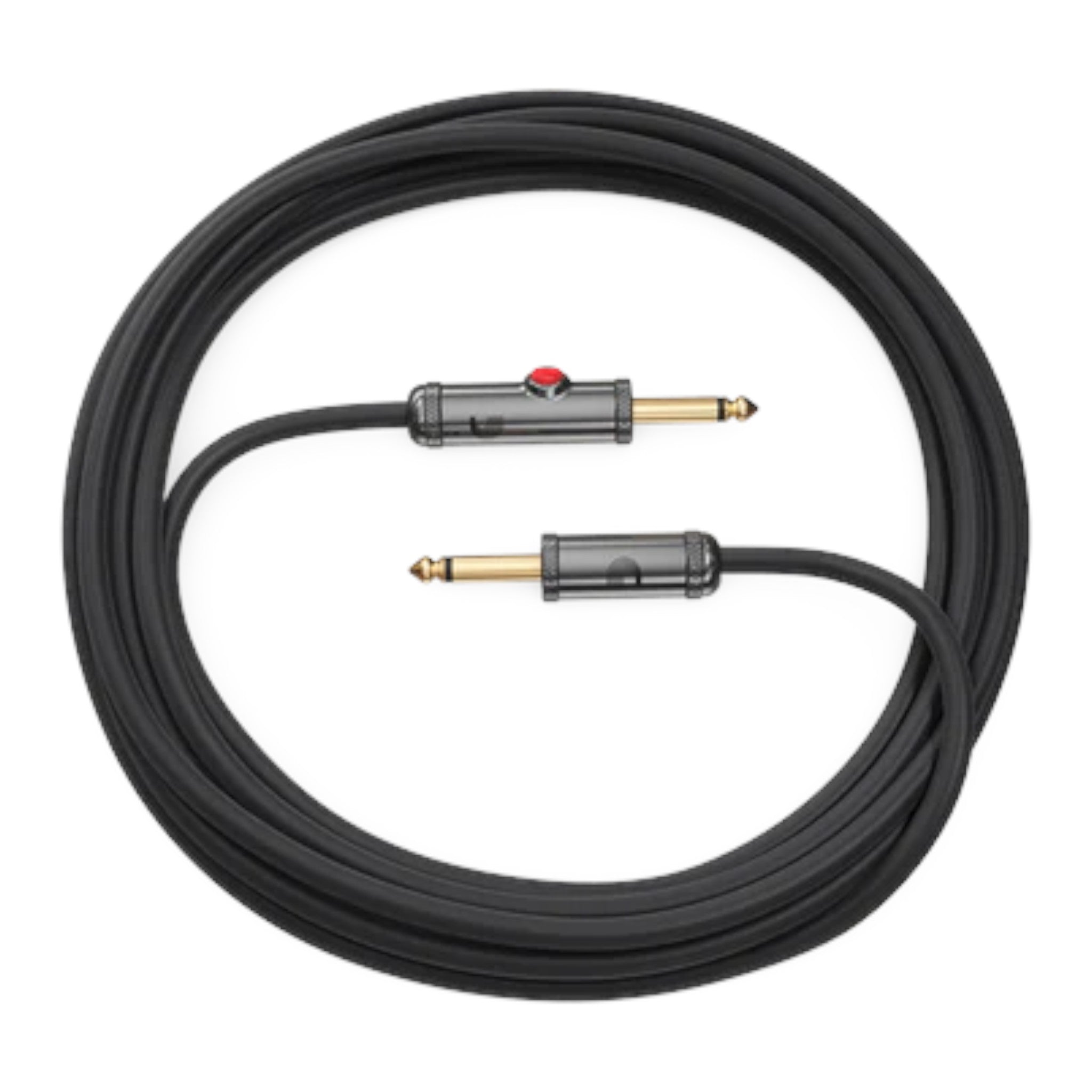 D'Addario Circuit Breaker Series 1/4" Jack, Latching Instrument Cable - Straight-Straight