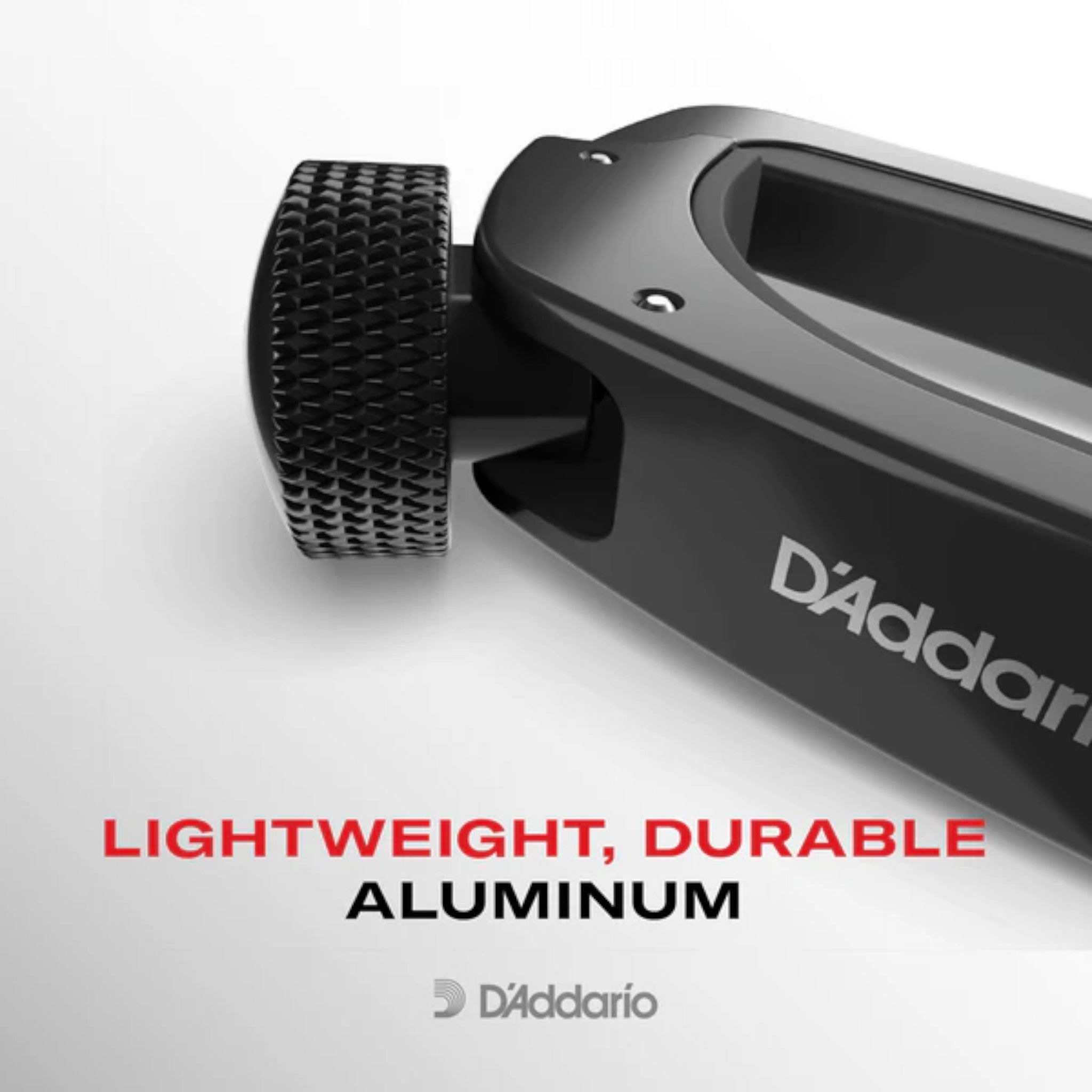 D'Addario PWCP07 ABS Screw-Type "Lite" Capo for 6-String Guitars - Black
