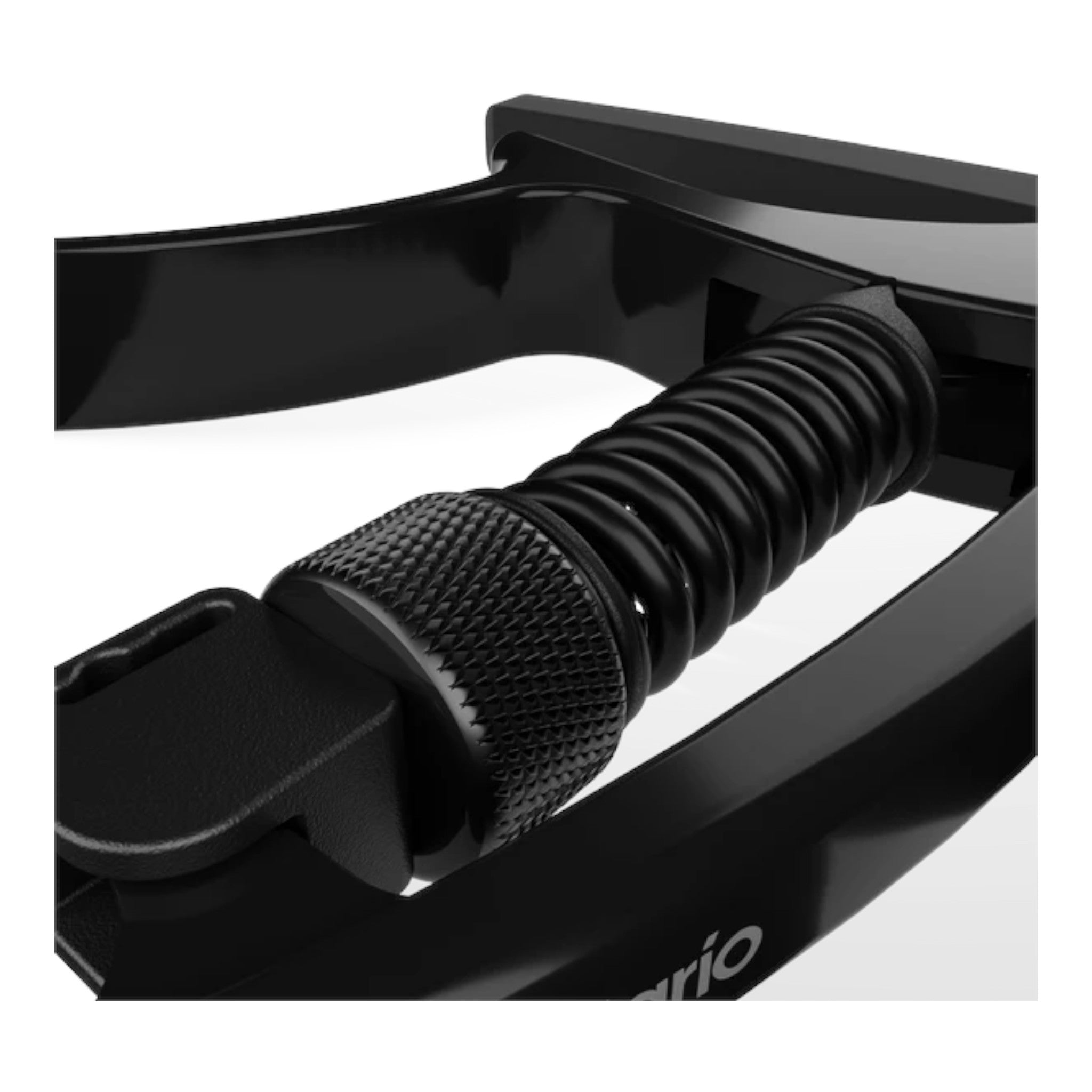 D'Addario PWCP09 Aluminium Adjustable Trigger-Type "Tri-Action" Capo for 6-String Guitars - Black