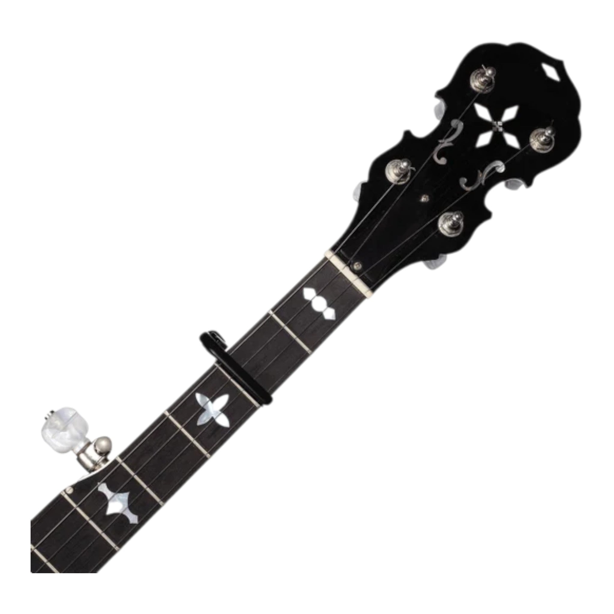 D'Addario PWCP11 Aluminium Screw-Type "Pro" Capo for Banjos & Mandolins - Black
