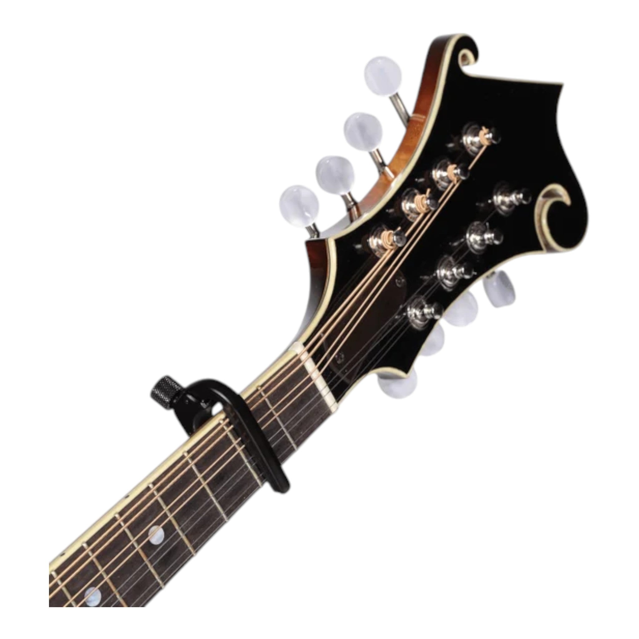D'Addario PWCP11 Aluminium Screw-Type "Pro" Capo for Banjos & Mandolins - Black