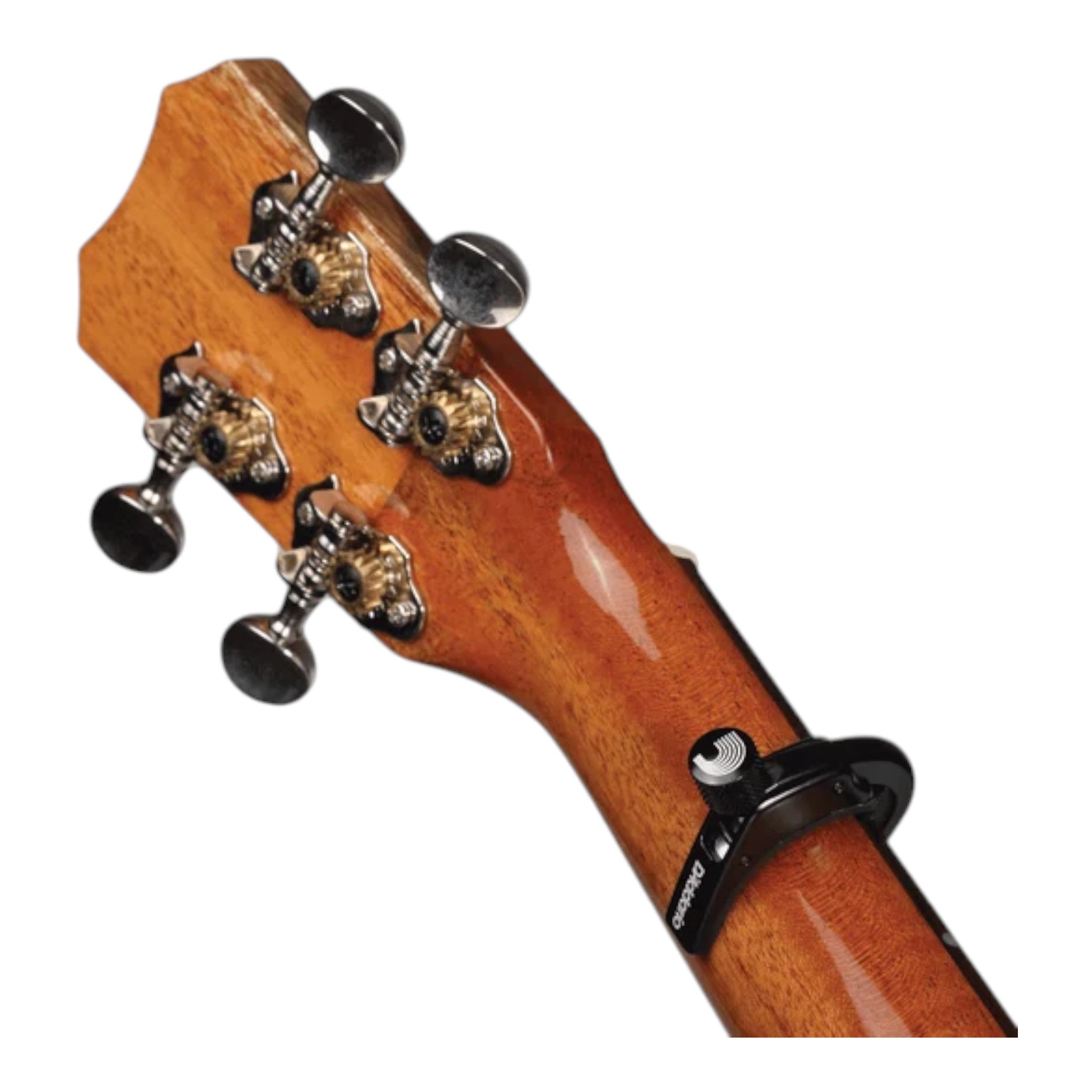 D'Addario PWCP12 Aluminium Screw-Type "Pro" Capo for Ukuleles - Black