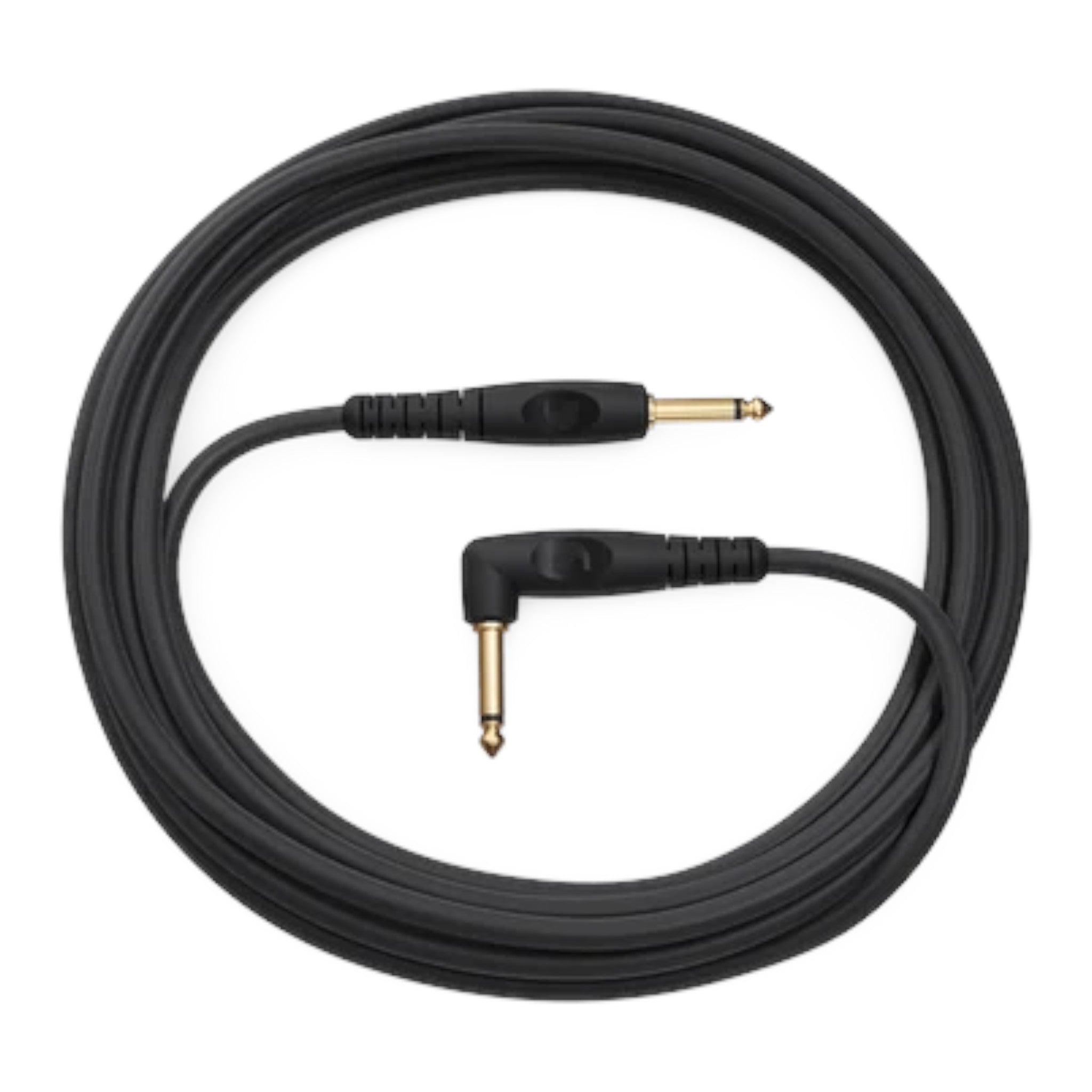D'Addario Custom Series 1/4" Jack Instrument Cable - Right Angle-Straight