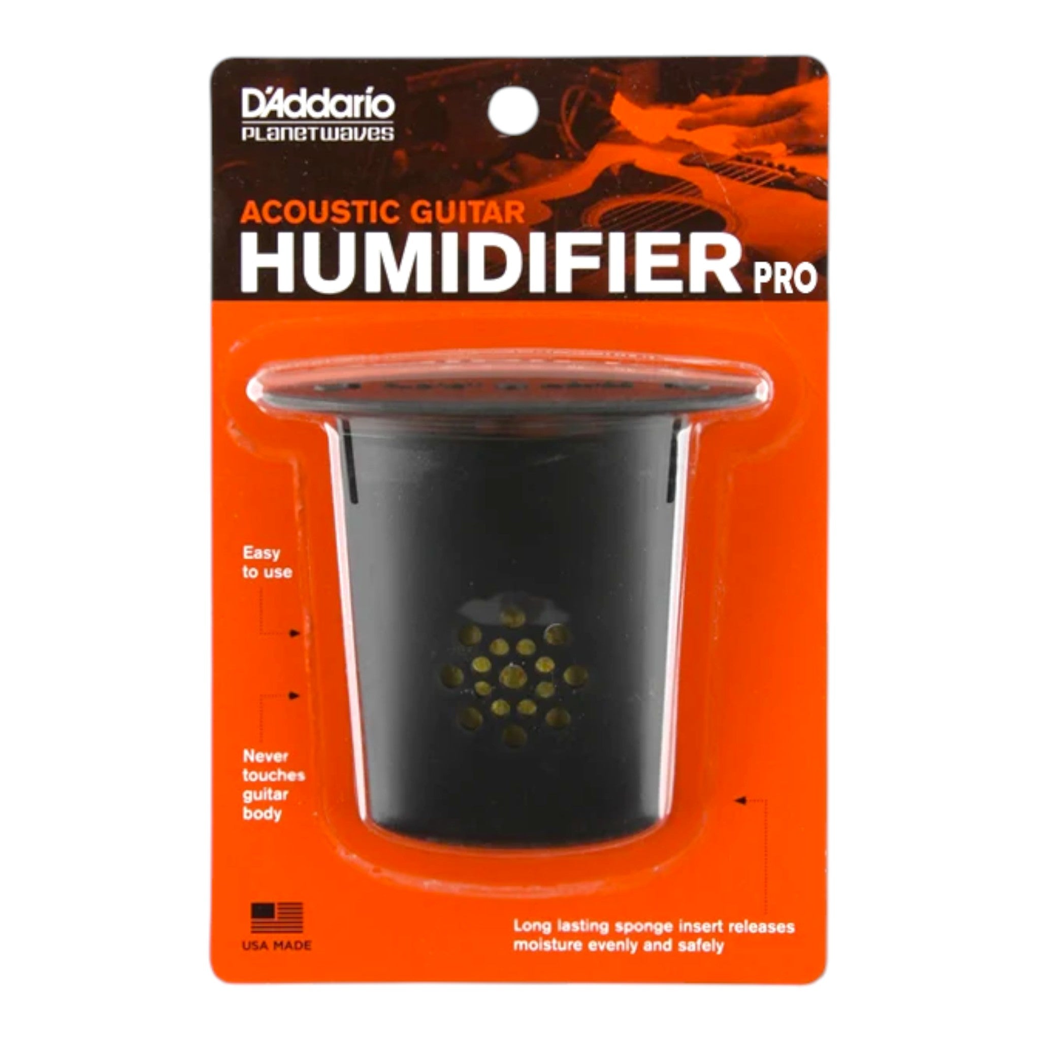 D'Addario GHP Refillable Hydrophilic Sponge Soundhole Humidifier for Acoustic Guitars