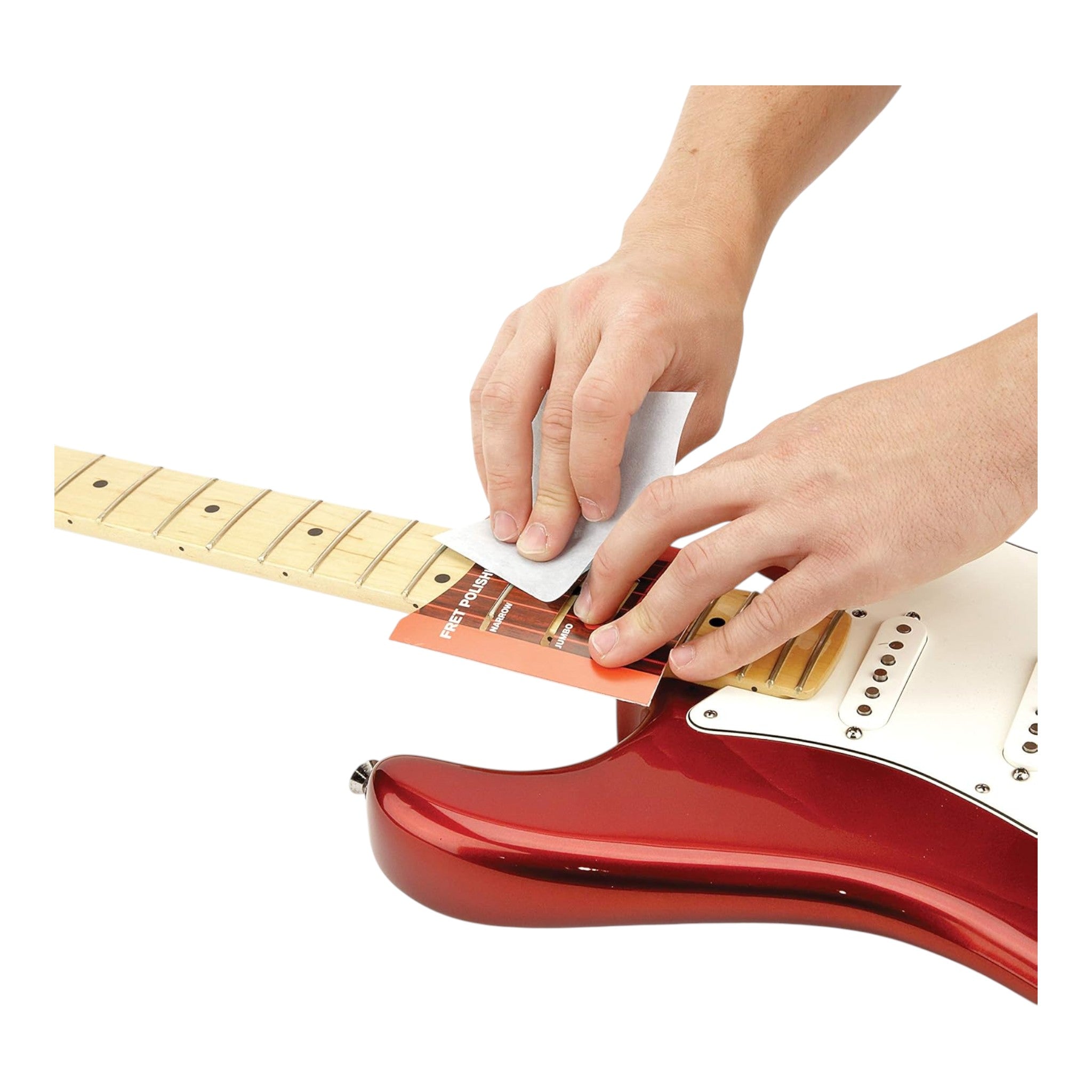 D'Addario PWFRP Fret Polishing Kit - Includes 5pk Polishing Paper & Fret Template