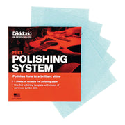 D'Addario PWFRP Fret Polishing Kit - Includes 5pk Polishing Paper & Fret Template