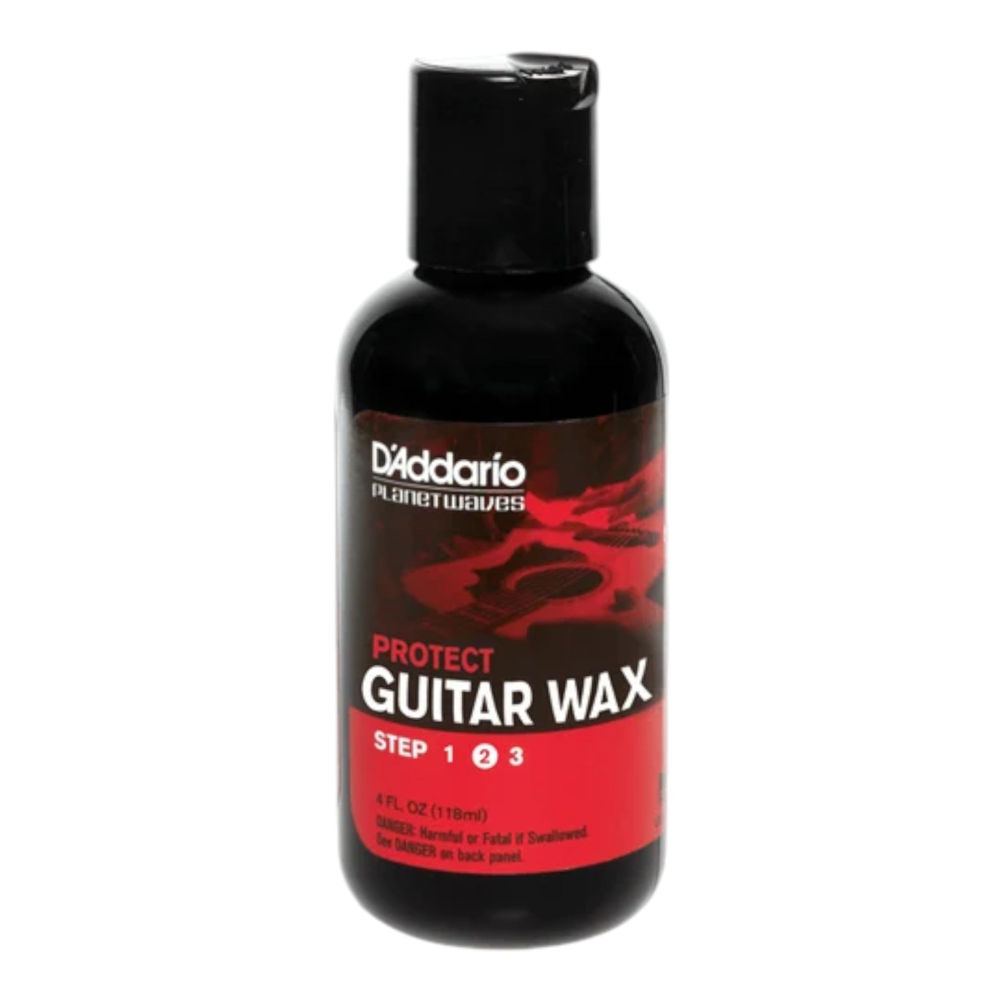 D'Addario PWPL02 "Protect" Liquid Carnauba Wax Protectant for Clear Coated Instruments - 29.5 ml (1 fl oz) / 118 ml (4 fl oz)