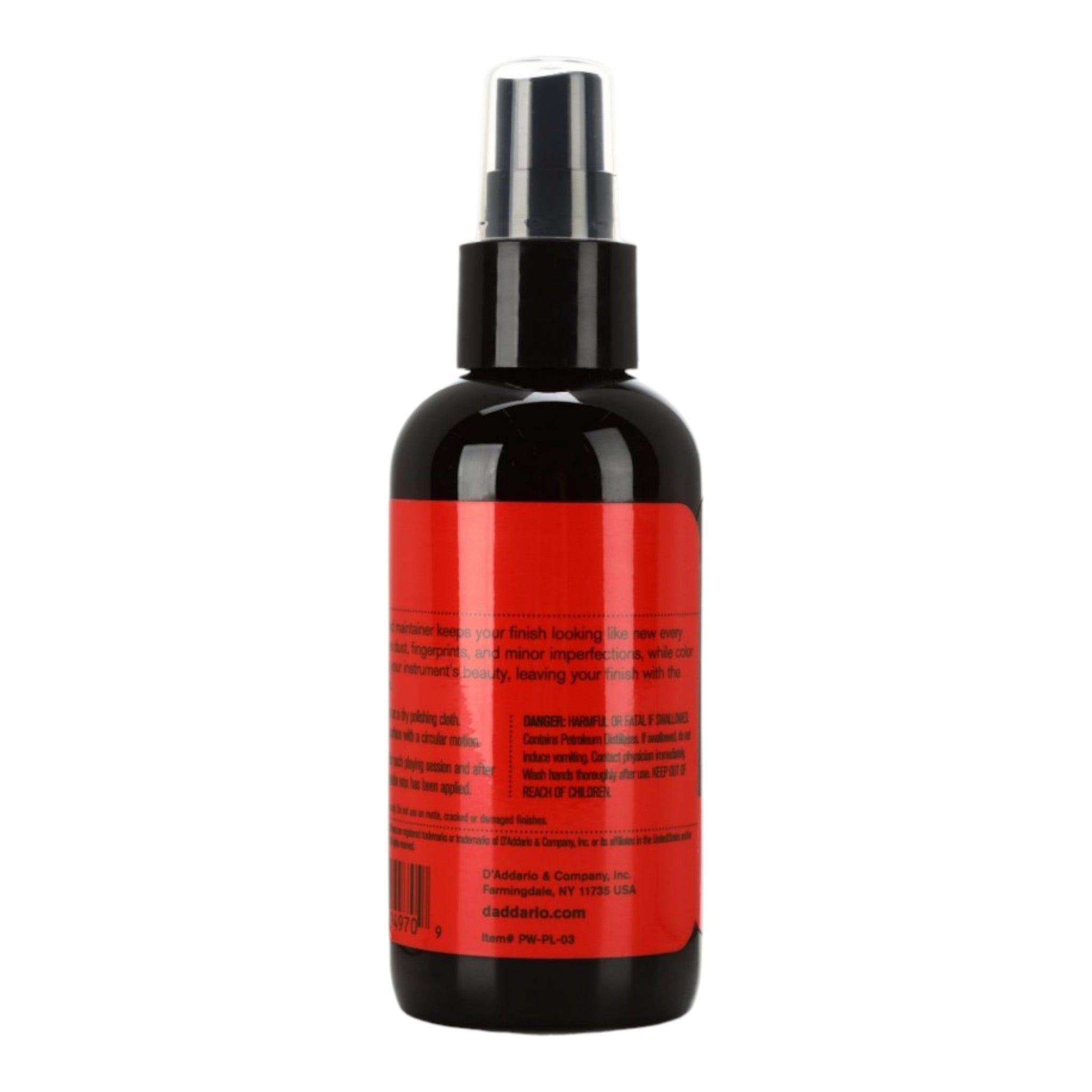 D'Addario PWPL03 "Shine" All-Purpose Spray Cleaner for Clear Coated Instruments - 59.1 ml (2 fl oz) / 118 ml (4 fl oz)