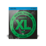 D'Addario 40-95 Bass Strings - Super Light Long Scale (.040 - .095) (EXL220)