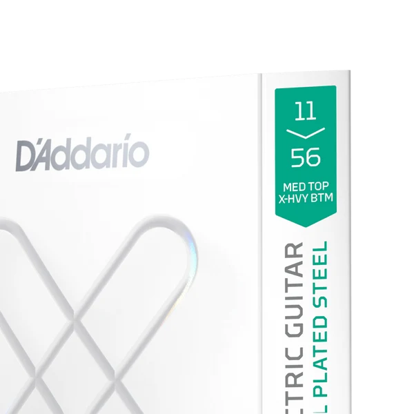 D'Addario 11-56 Coated Electric Guitar Strings - Medium Top/Extra Heavy Bottom (.011 - .056) (XSE1156)