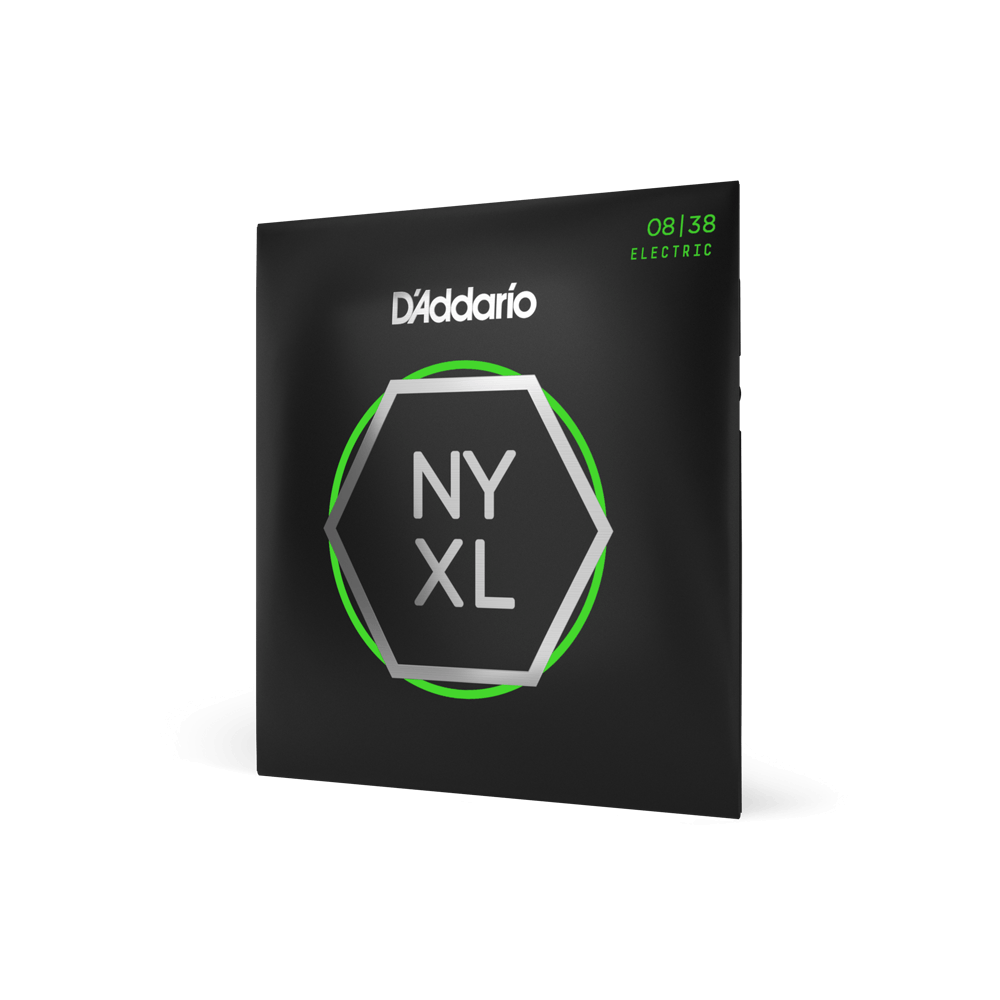 D'Addario 08-38 Electric Guitar Strings - Extra Super Light (.008 - .038) (NYXL0838)