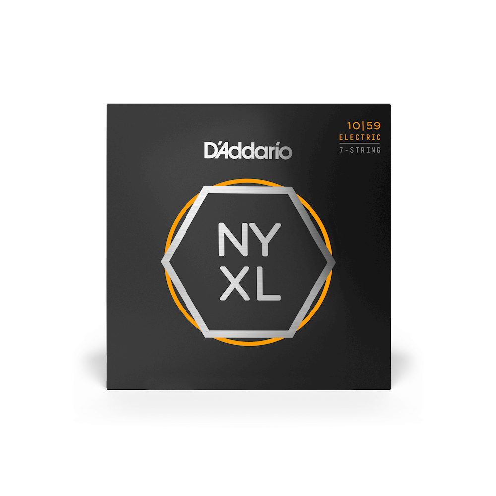 D'Addario 10-59 7-String Electric Guitar Strings - Regular Light (.010 - .059) (NYXL1059)