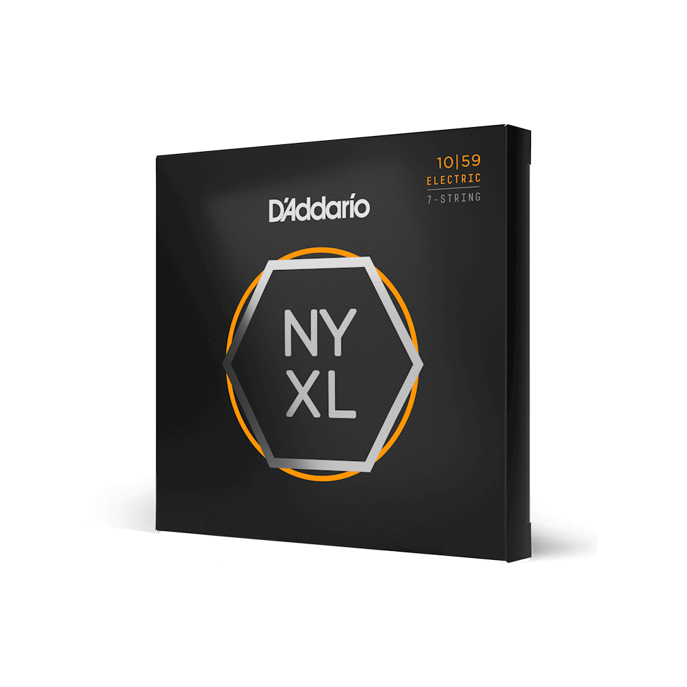 D'Addario 10-59 7-String Electric Guitar Strings - Regular Light (.010 - .059) (NYXL1059)