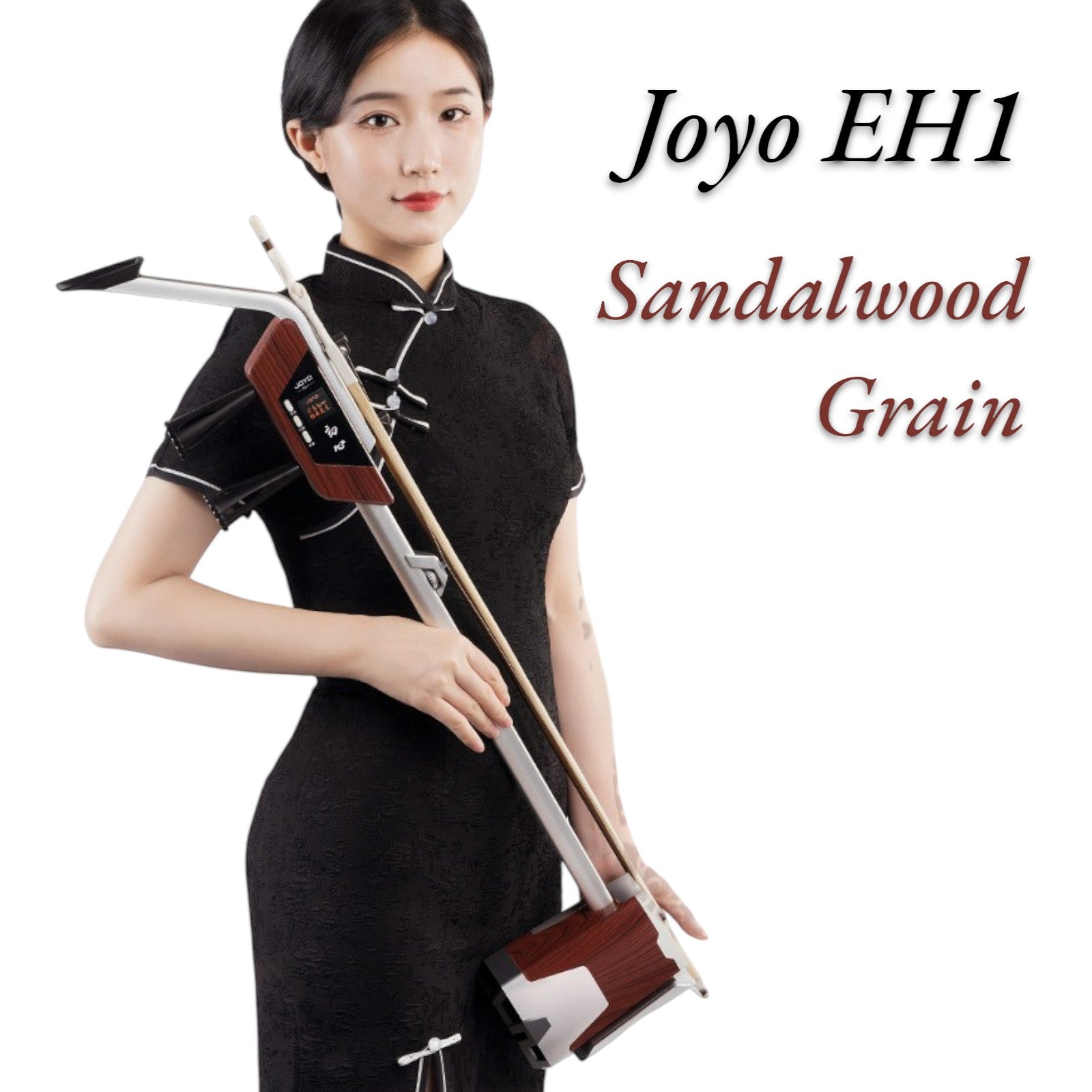 Joyo EH1 Professional Multifunctional Electric-Acoustic Erhu w/ Built-In Chromatic Tuner, 3-Band EQ, & Digital Effects