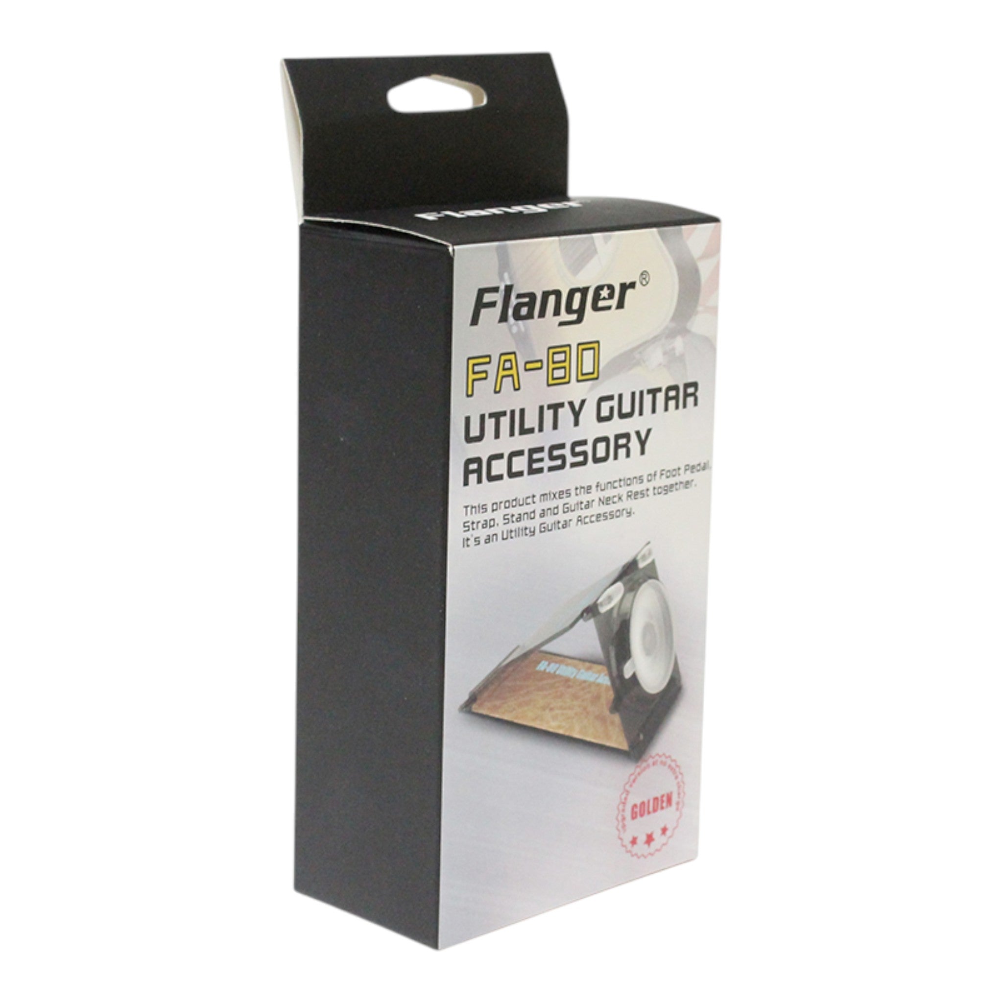 (PREORDER: MID OCT 2026) Flanger FA80 Multi-Functional Guitar Support, Footstool & Neck Rest in Black