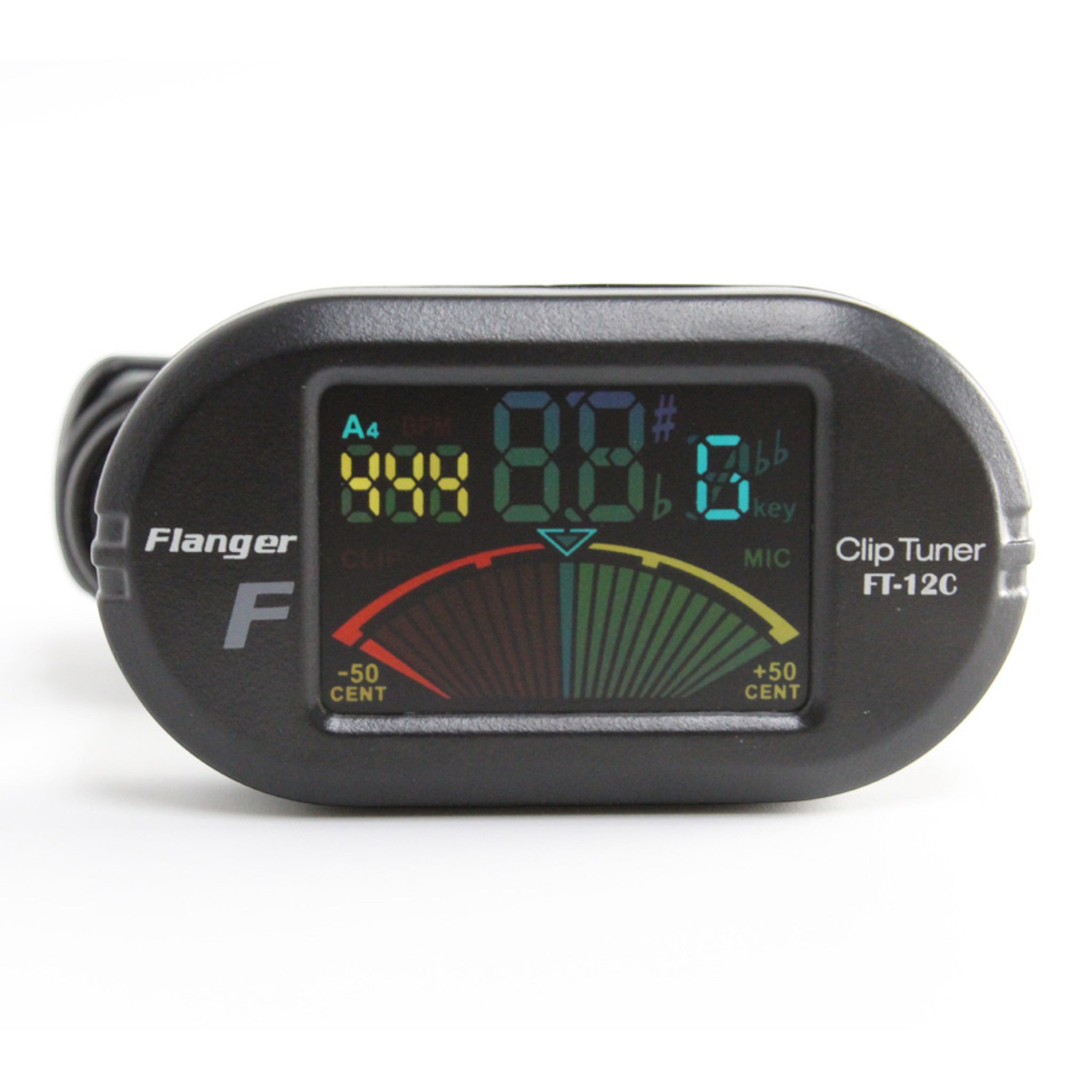 (PREORDER: Mid OCT 2026) Flanger FT12C Chromatic Clip-On Tuner with Colour LCD Display - Guitar, Bass, Violin & Ukulele