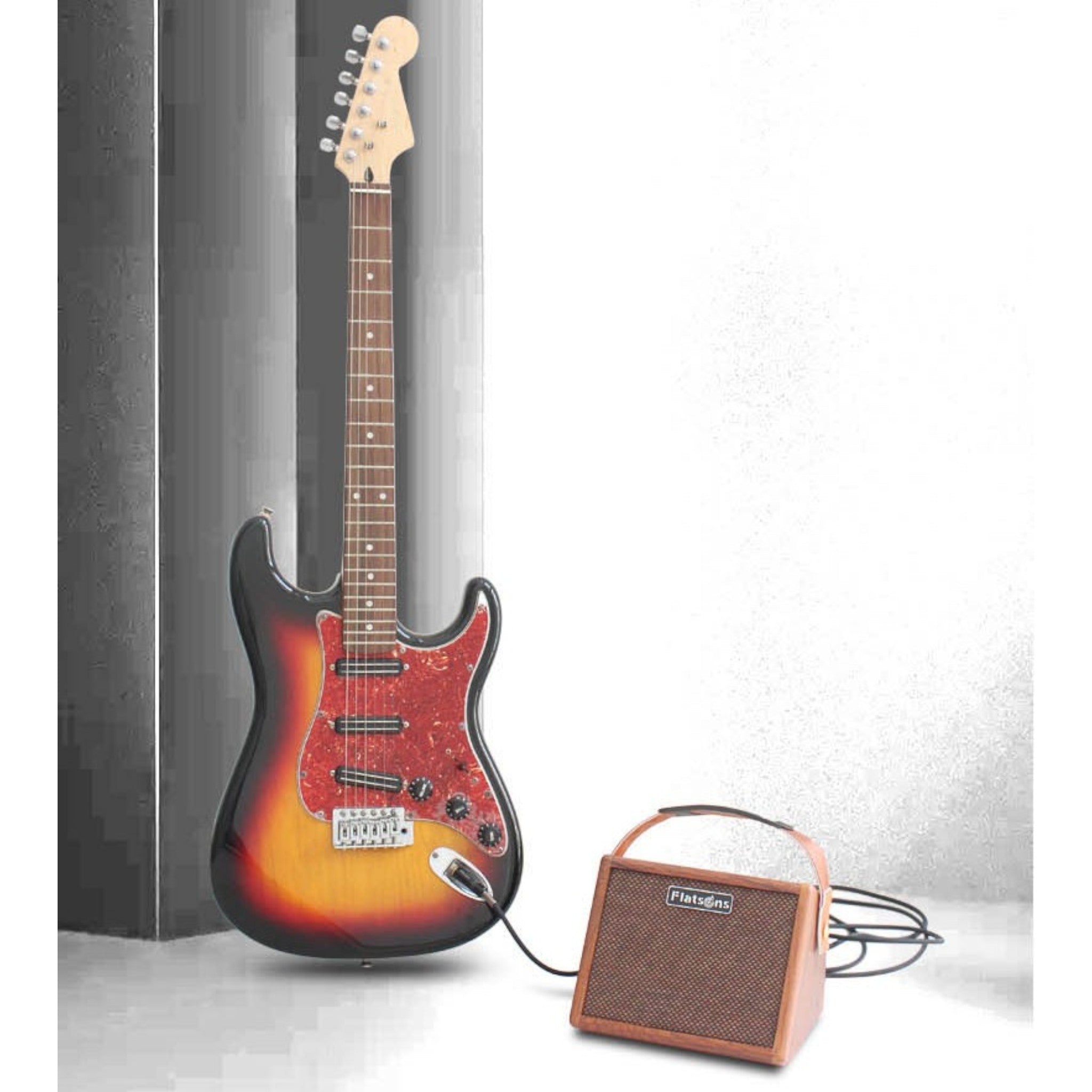 (PREDORDER: MID OCT 2026) Flatsons CRUSH15 15W Portable Rechargable Acoustic Guitar Amplifier with Bluetooth & Microphone Input
