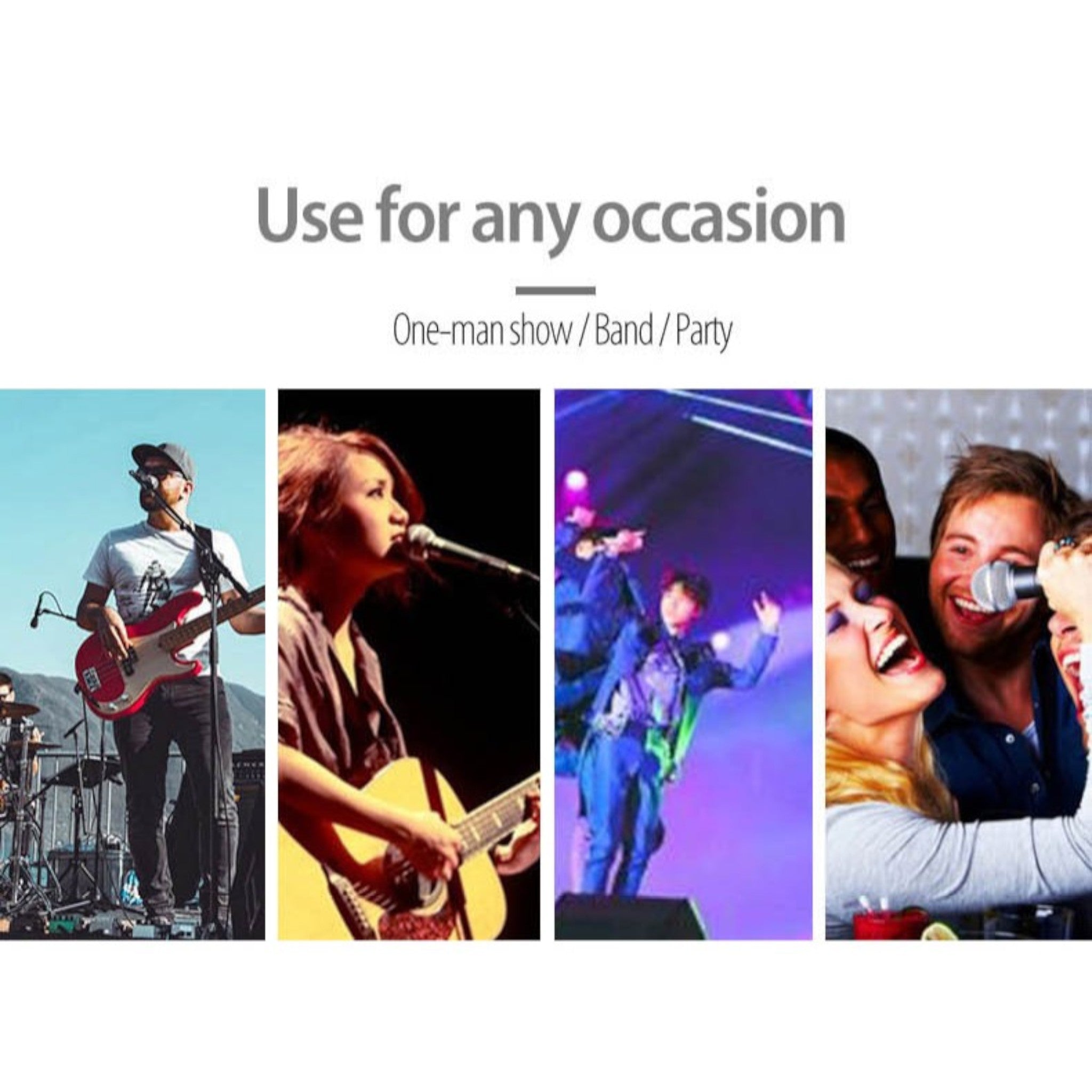 (PREDORDER: MID OCT 2026) Flatsons CRUSH15 15W Portable Rechargable Acoustic Guitar Amplifier with Bluetooth & Microphone Input