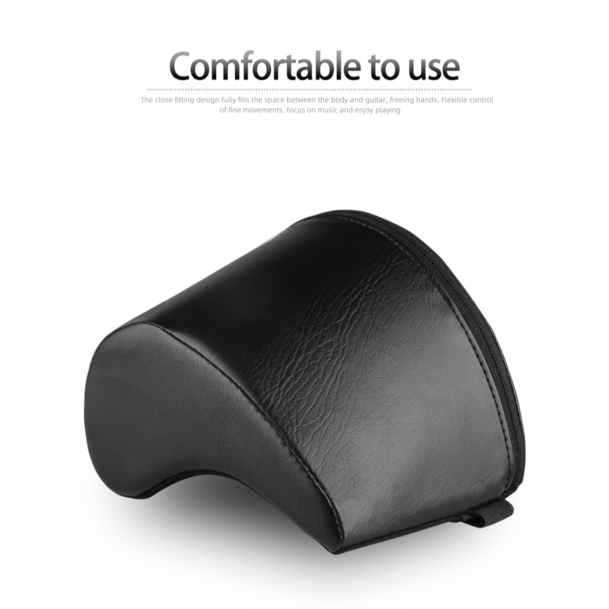 (PREORDER: MID OCT 2026) Flatsons FA60S Ergonomic Acoustic & Classical Guitar Leg Support Cushion in Black