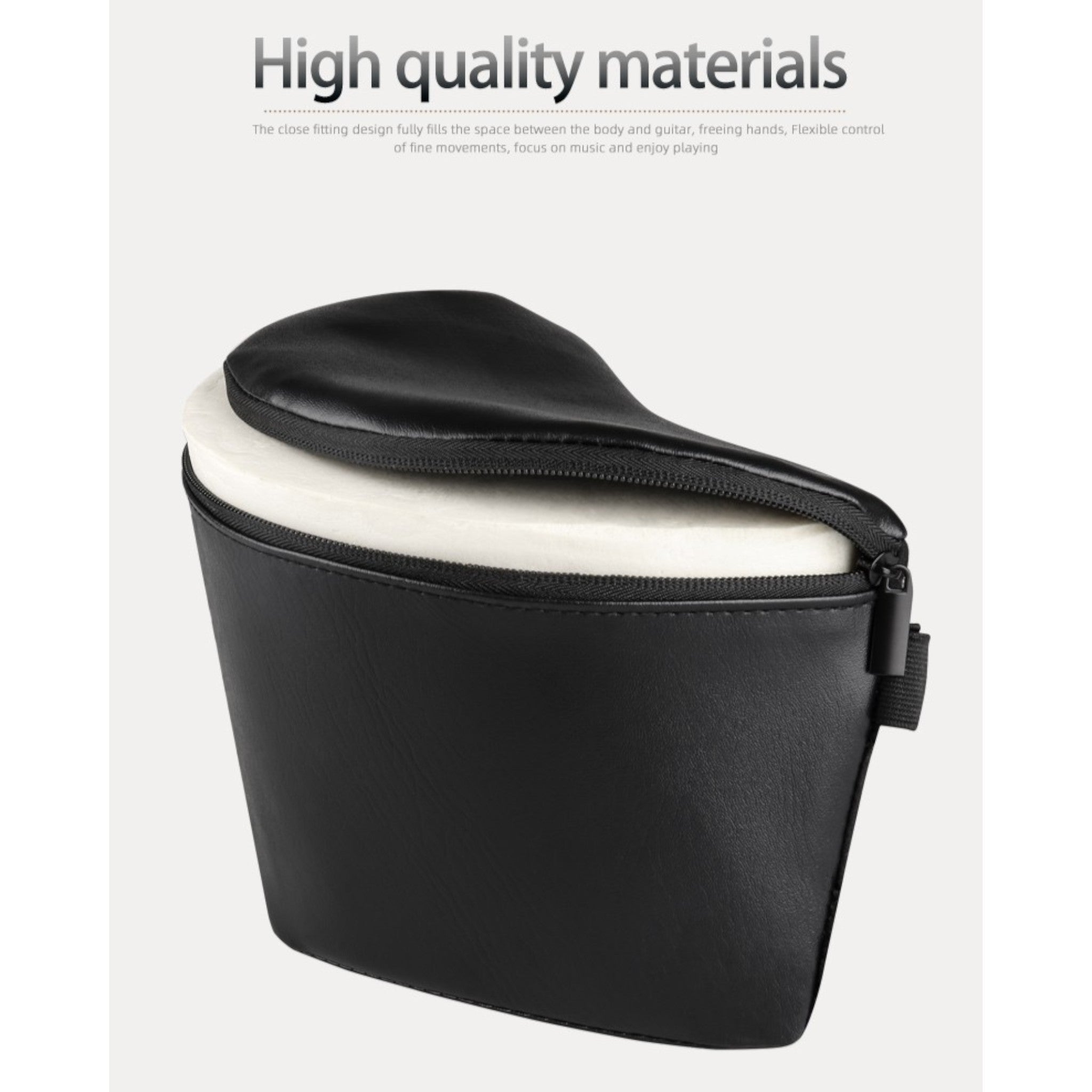 (PREORDER: MID OCT 2026) Flatsons FA60S Ergonomic Acoustic & Classical Guitar Leg Support Cushion in Black