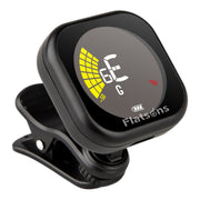 (PREDORDER: MID OCT 2026) Flatsons FT3 Rechargeable Chromatic Clip-On Tuner with Colour Display - Guitar, Bass, Ukulele & Violin
