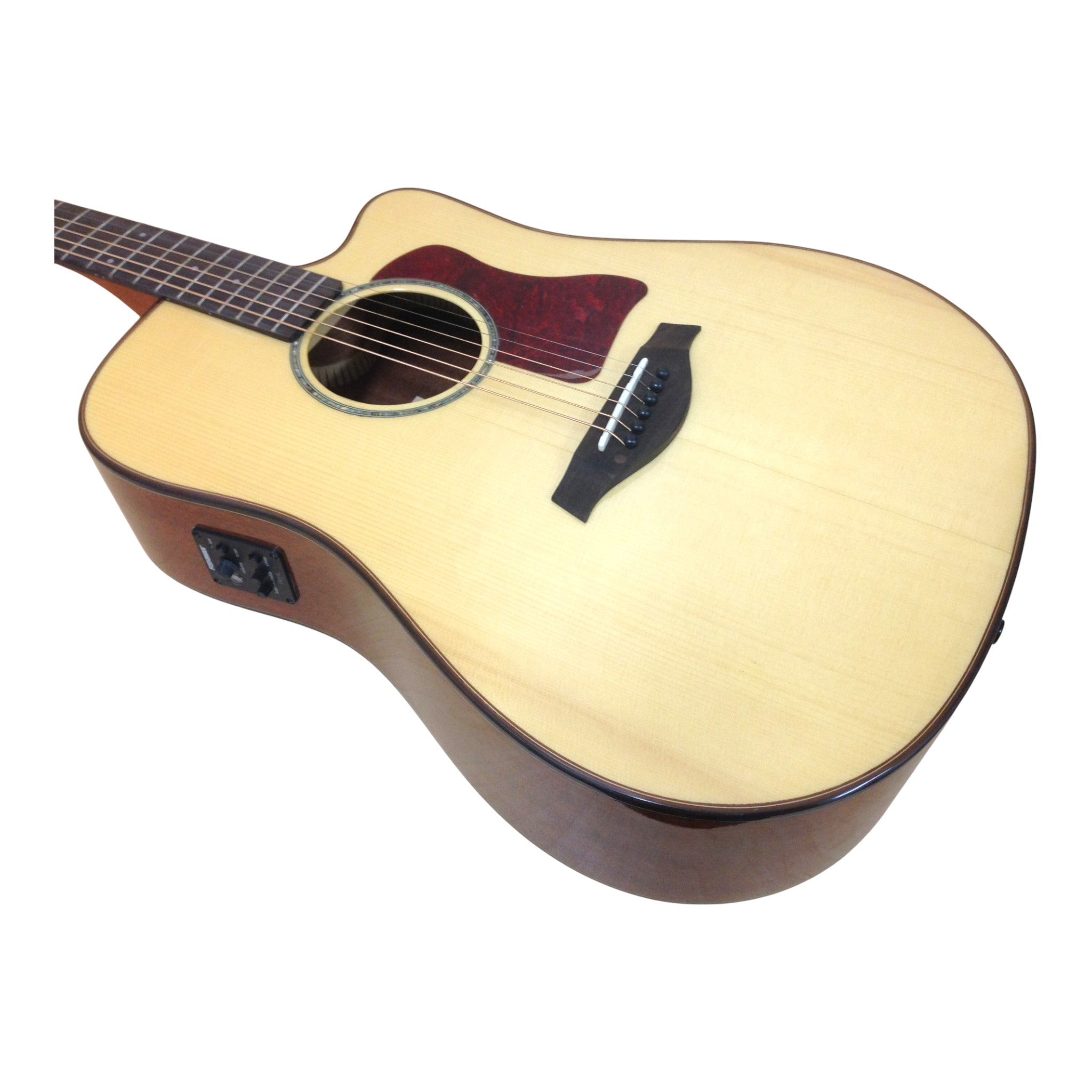 Gosila CS801210CEQ Solid Spruce Top Fishman Pickup/Tuner Cutaway Acoustic Guitar - Natural