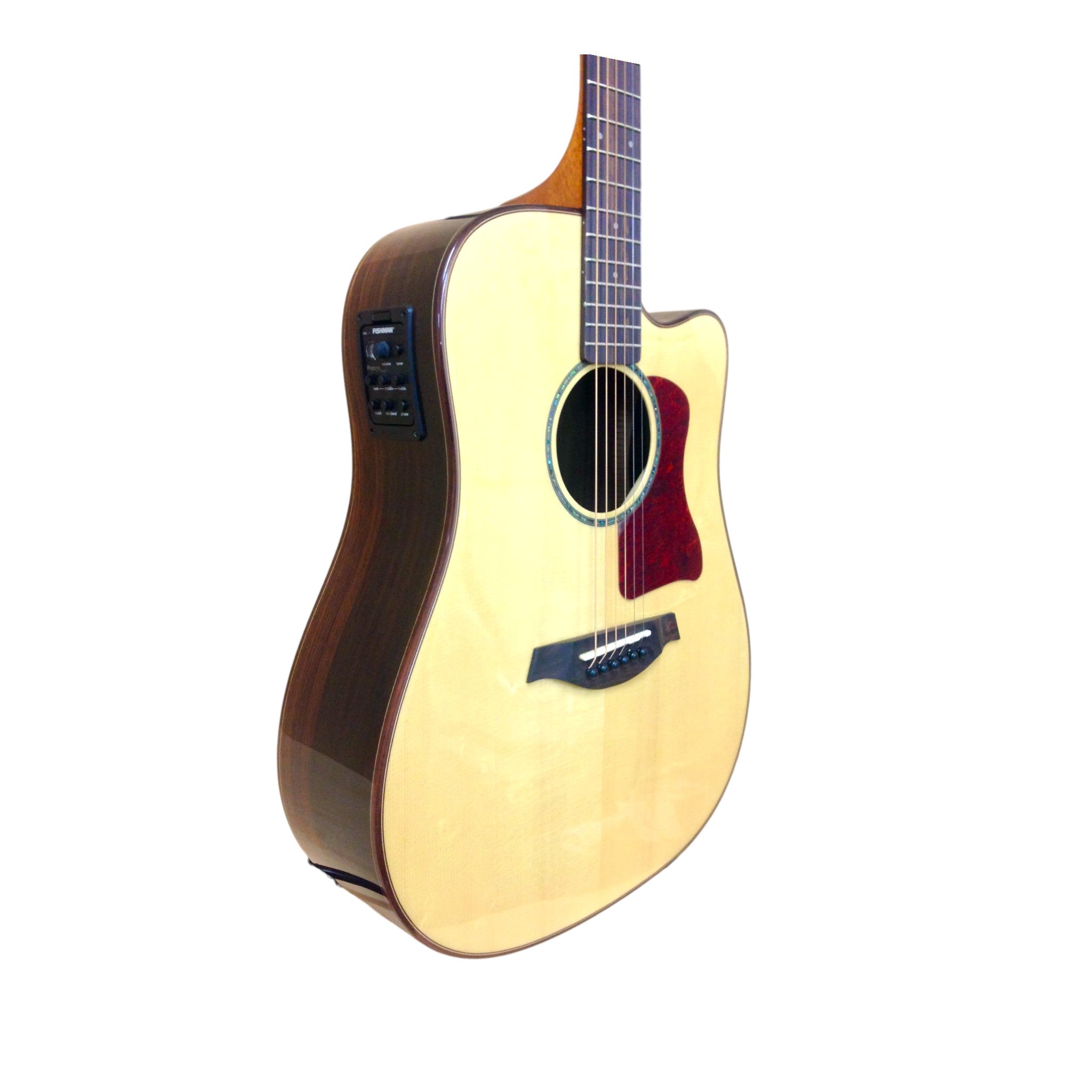 Gosila CS801310CEQ Solid Spruce Top Fishman Pickup/Tuner Cutaway Acoustic Guitar - Natural