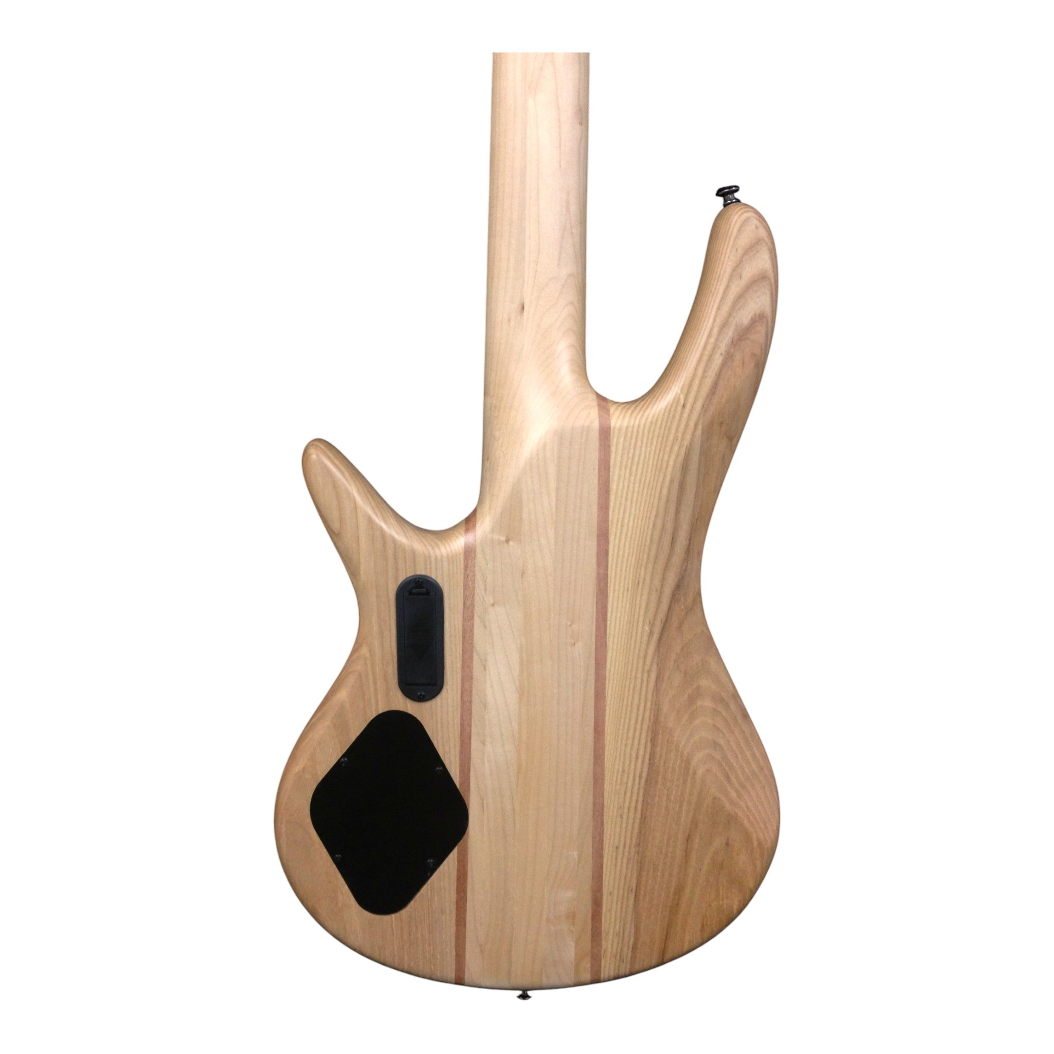 Haze 5-String Active Humbucker Solid Walnut WR Electric Bass Guitar - Natural B337N