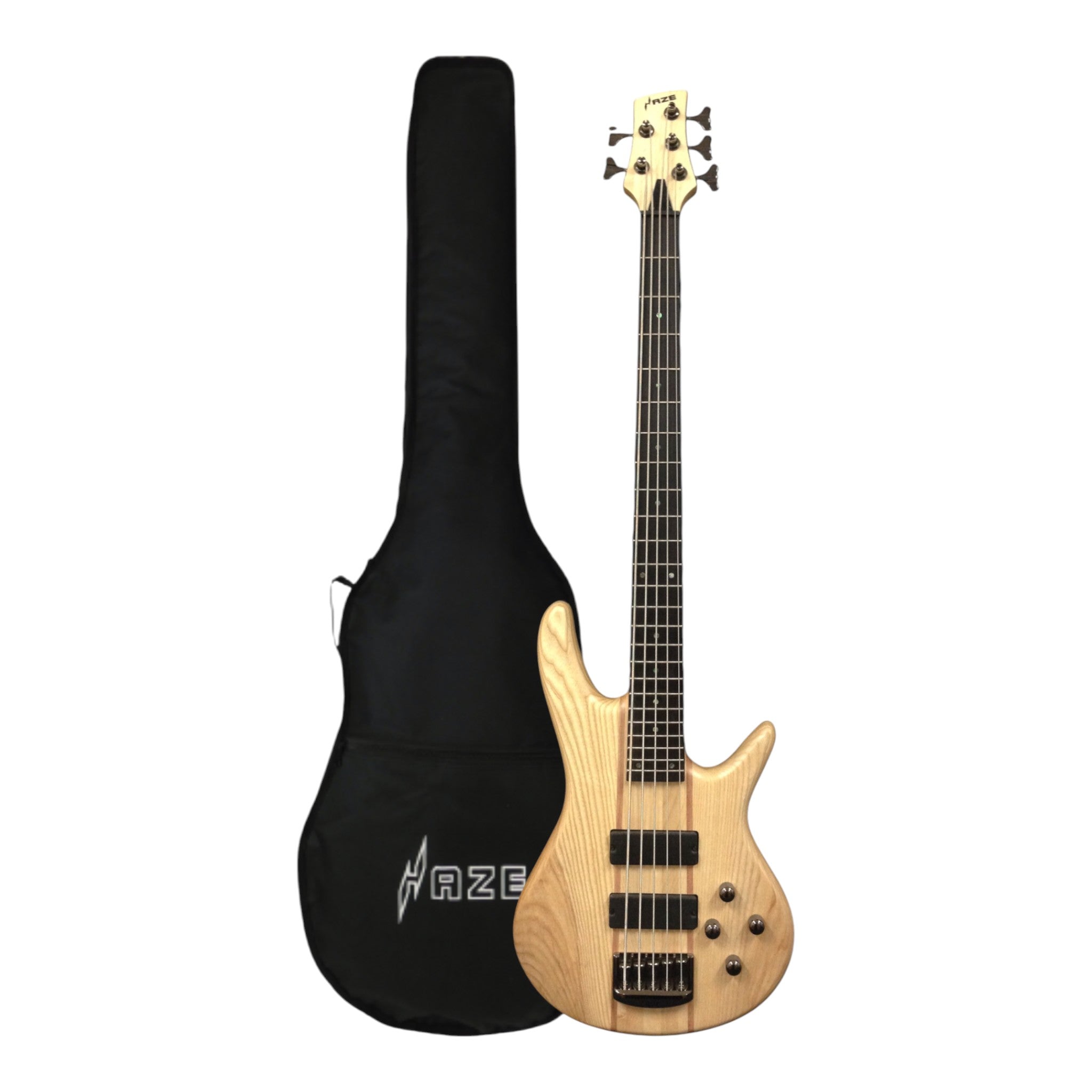 Haze 5-String Active Humbucker Solid Walnut WR Electric Bass