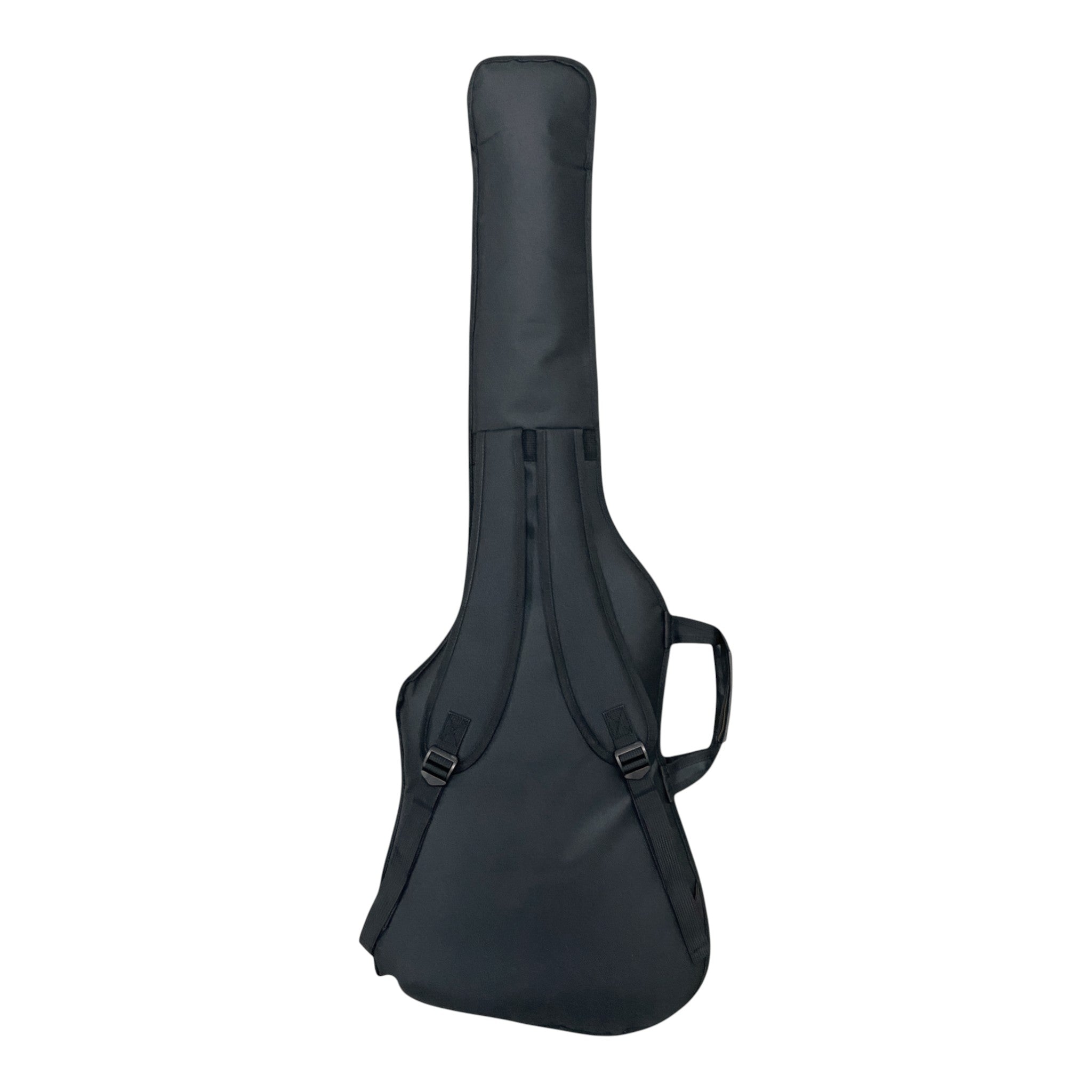 Haze B4H Timberline Series Headless Electric Bass – Roasted Maple Neck, Natural Brown Veneer, & Passive BJ-80 Pickups