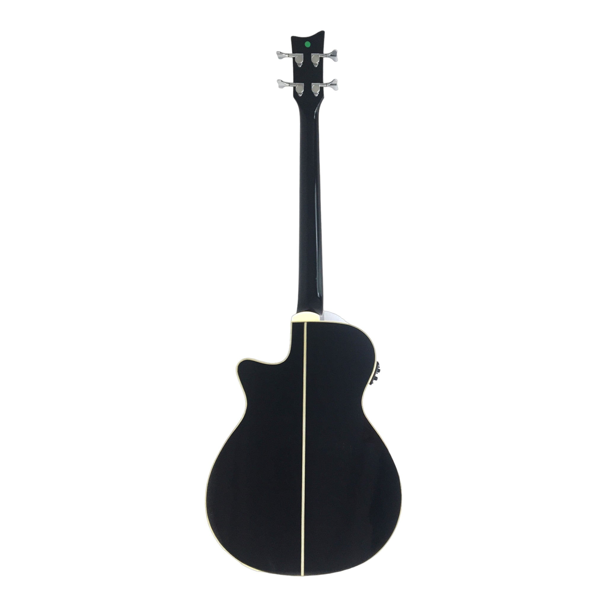 Haze FB711BCEQBK34 4-String Electric-Acoustic Bass Guitar with EQ, comes with bag, picks