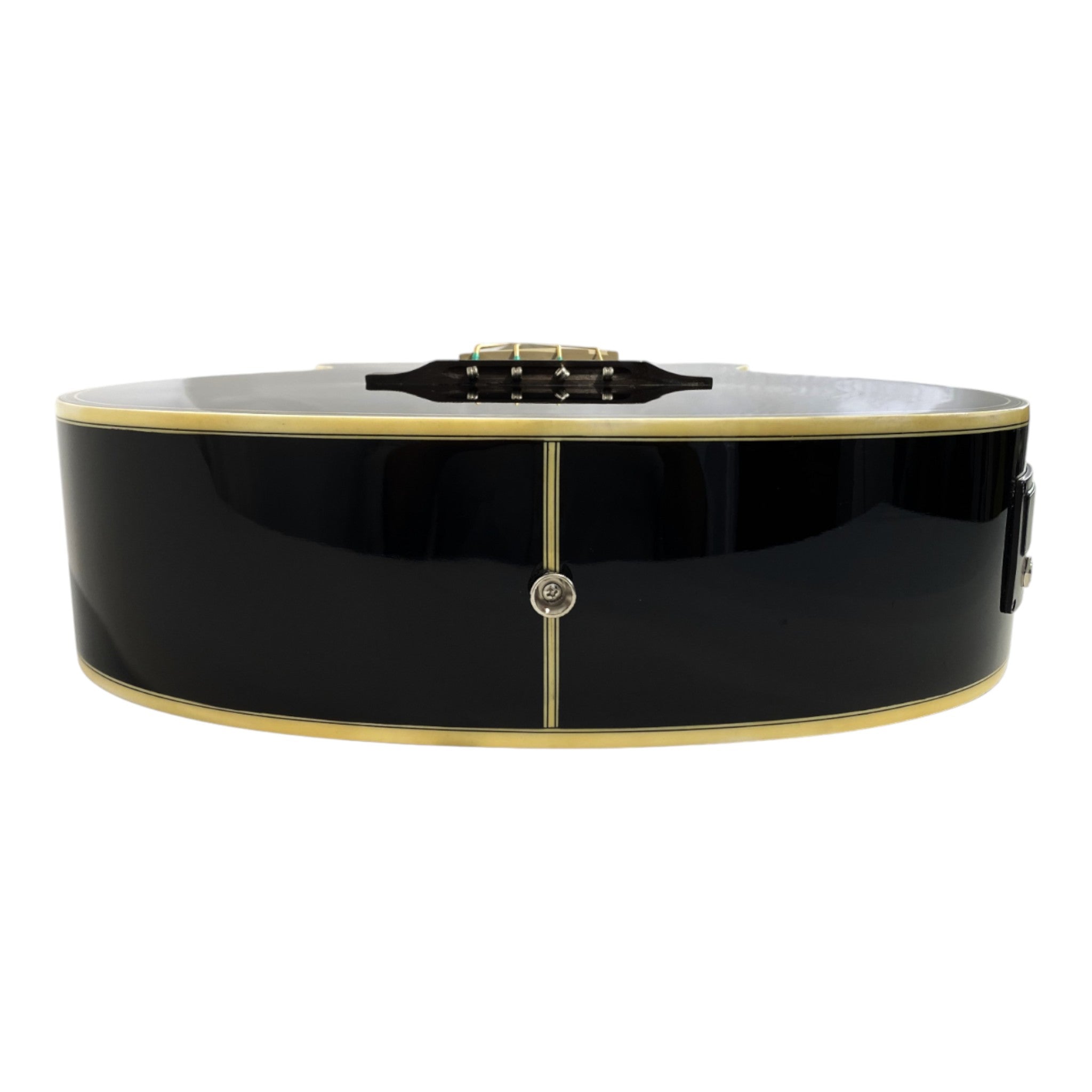 Haze FB711BCEQBK44 4-String Electric-Acoustic Bass Guitar, Black + Free Gig Bag